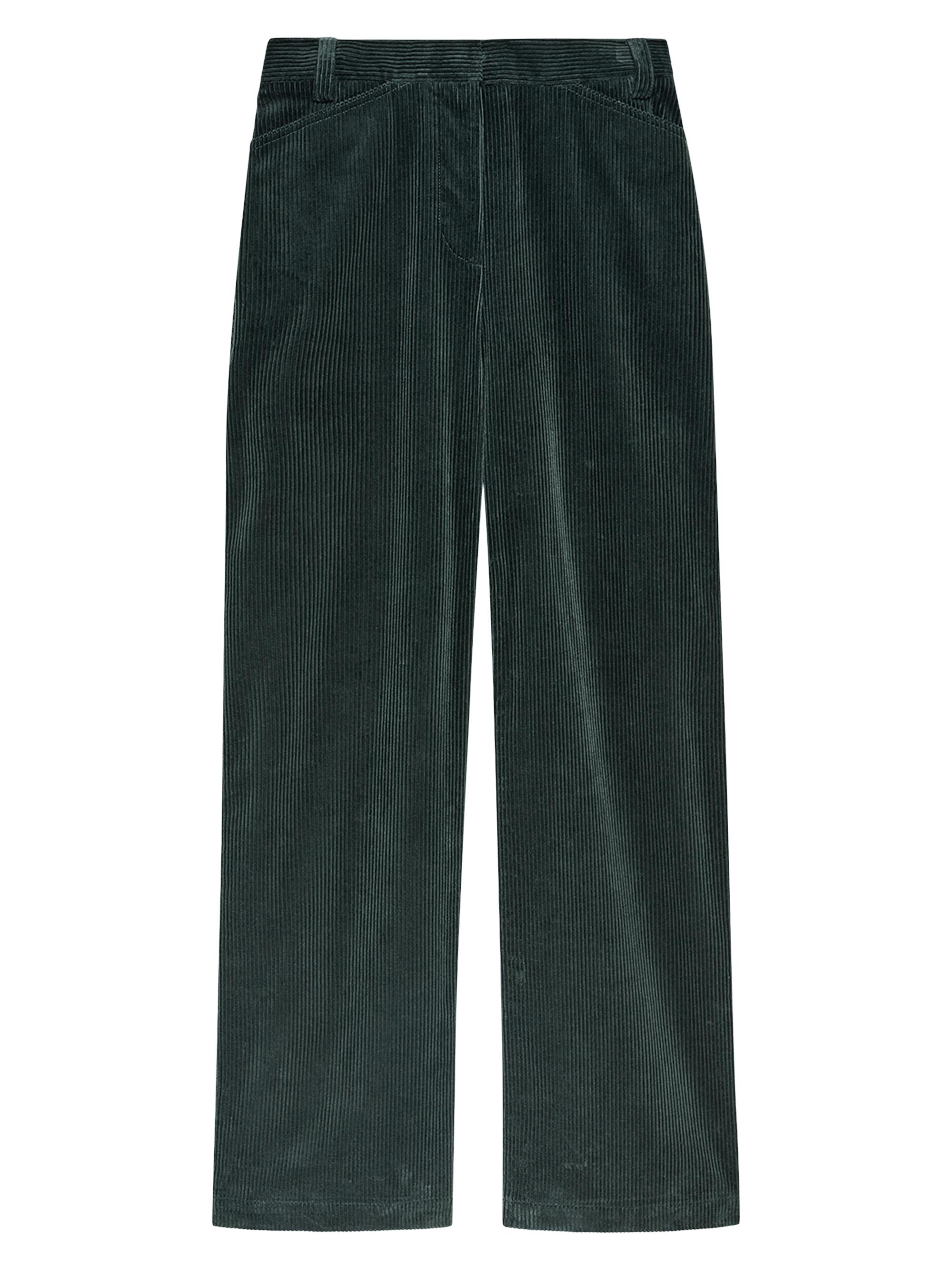 Another Tomorrow Women's Corduroy Wide-Leg Pants - Pine