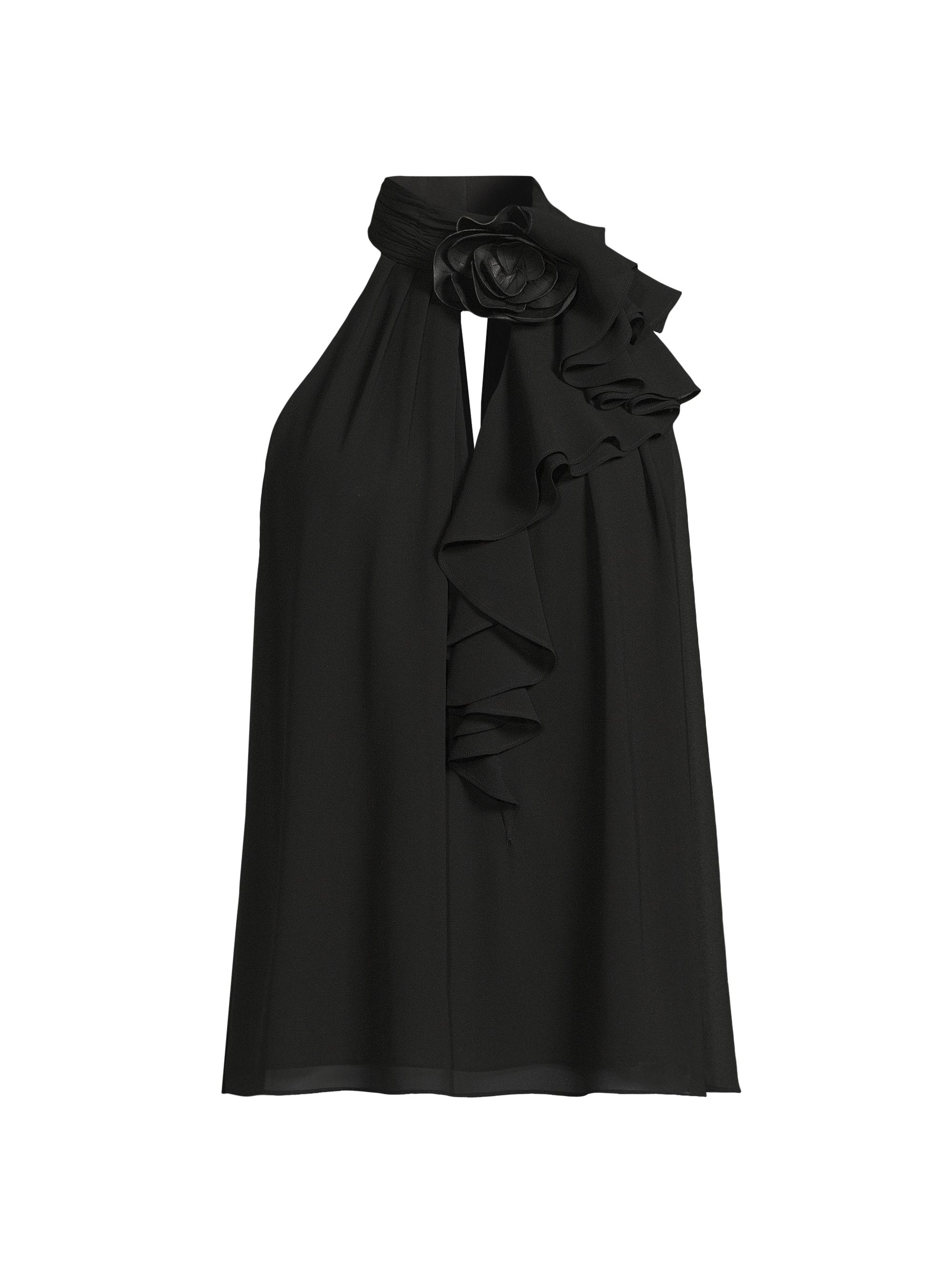 Ungaro Women's Shilo Floral Sleeveless Blouse - Black