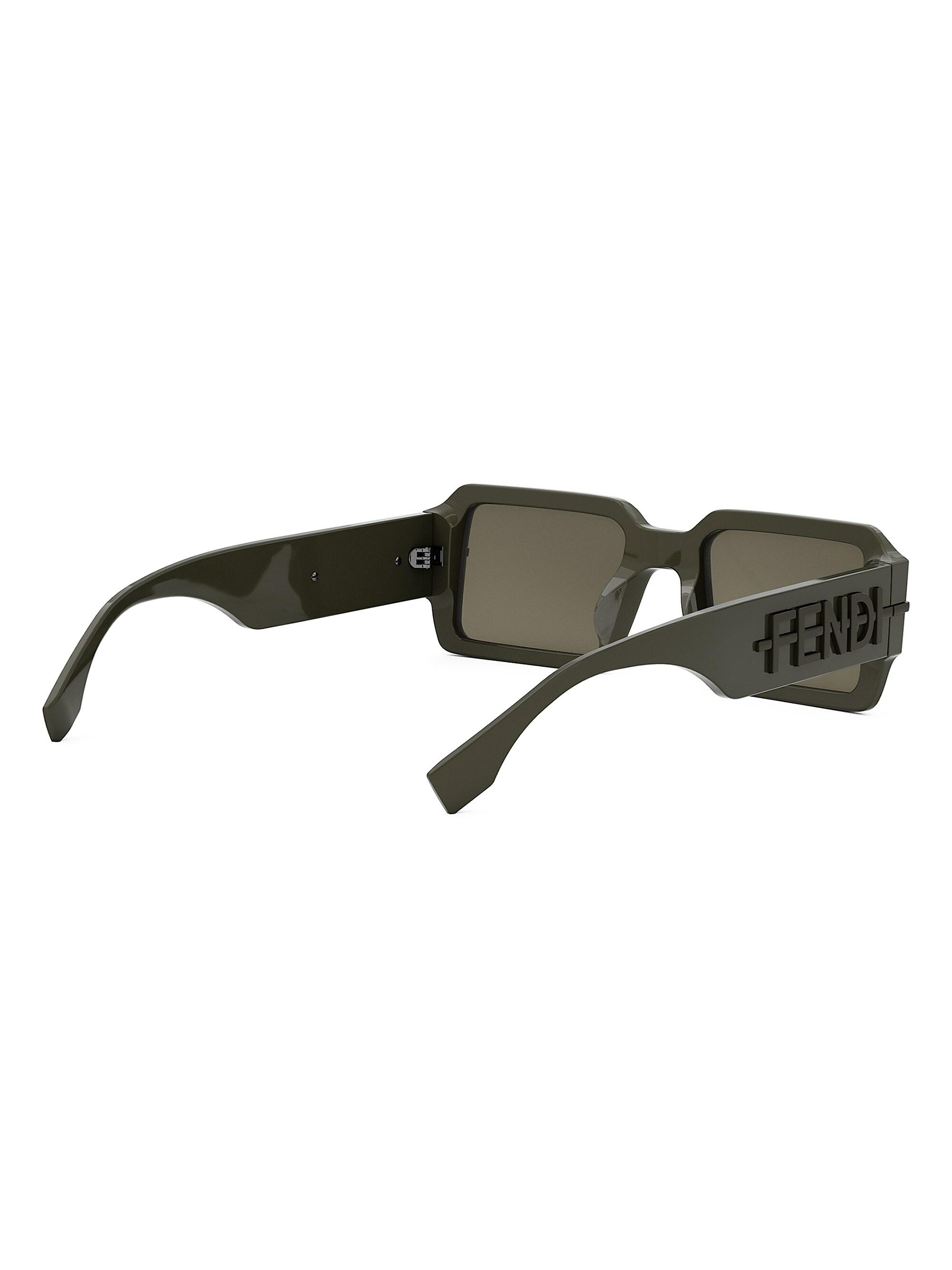 Fendi Fendigraphy 52MM Geometric Sunglasses | Saks Fifth Avenue