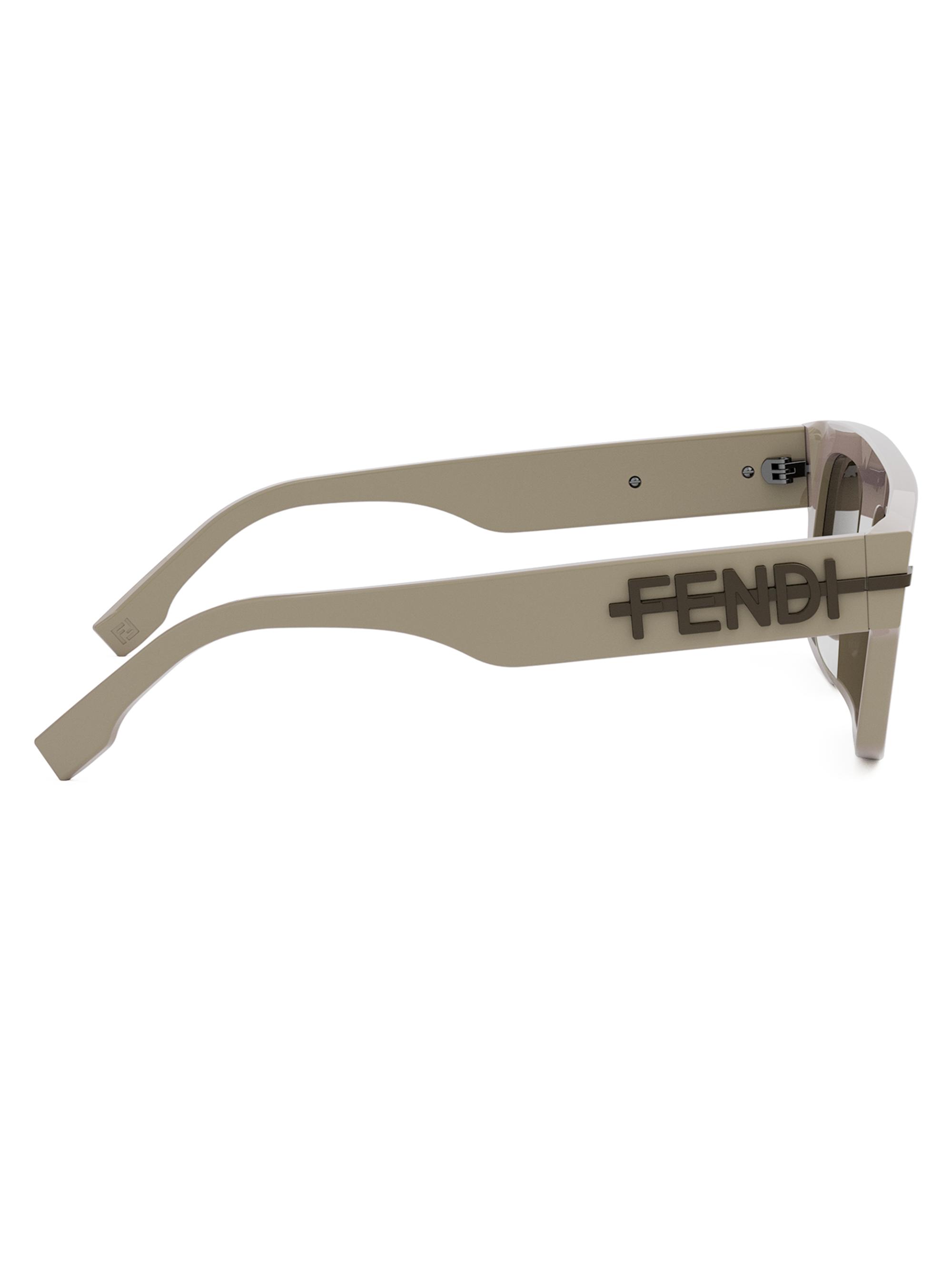 Fendi Fendigraphy 54MM Geometric Sunglasses | Saks Fifth Avenue