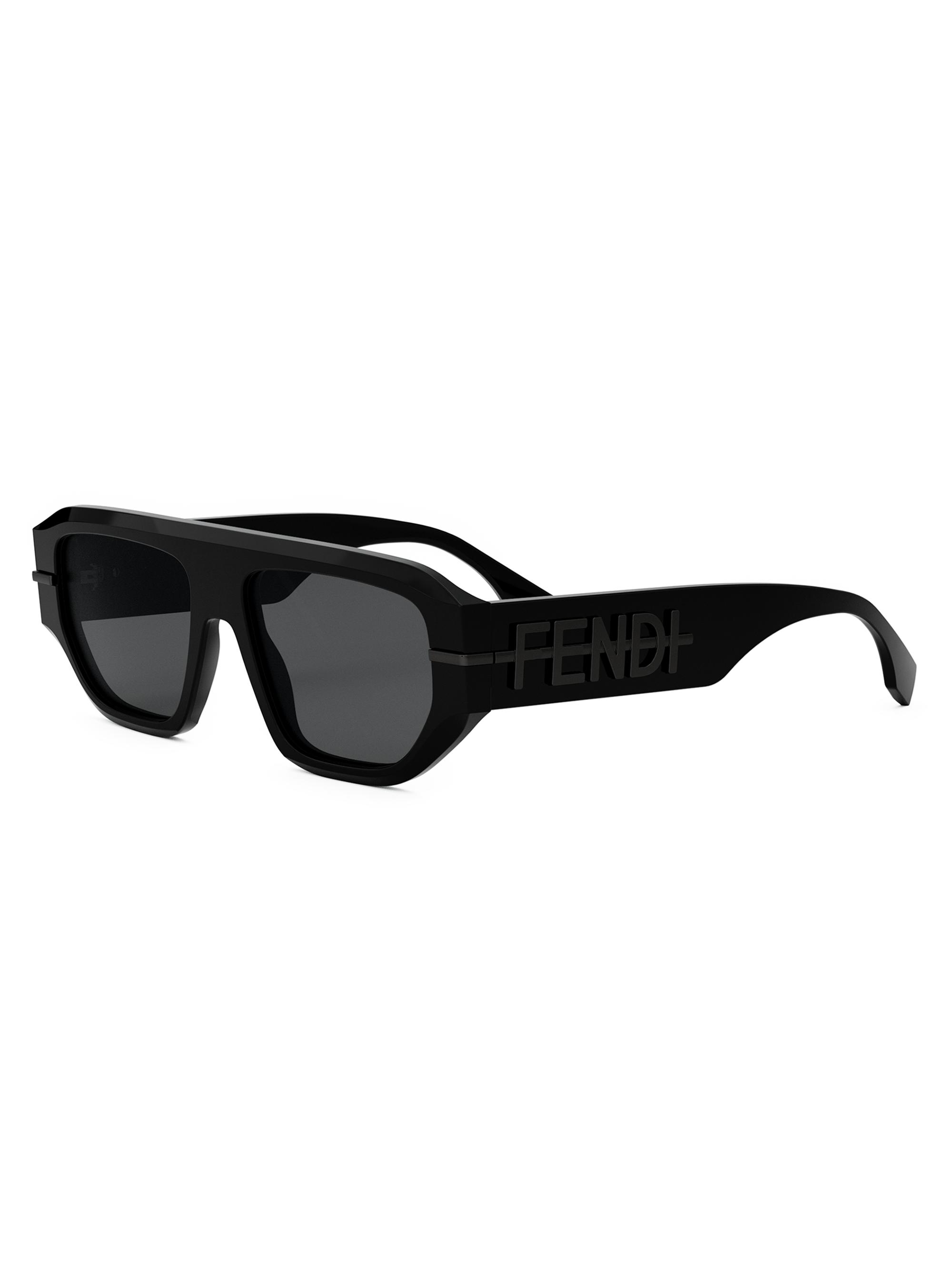 Fendi Fendigraphy 55MM Square Sunglasses | Saks Fifth Avenue