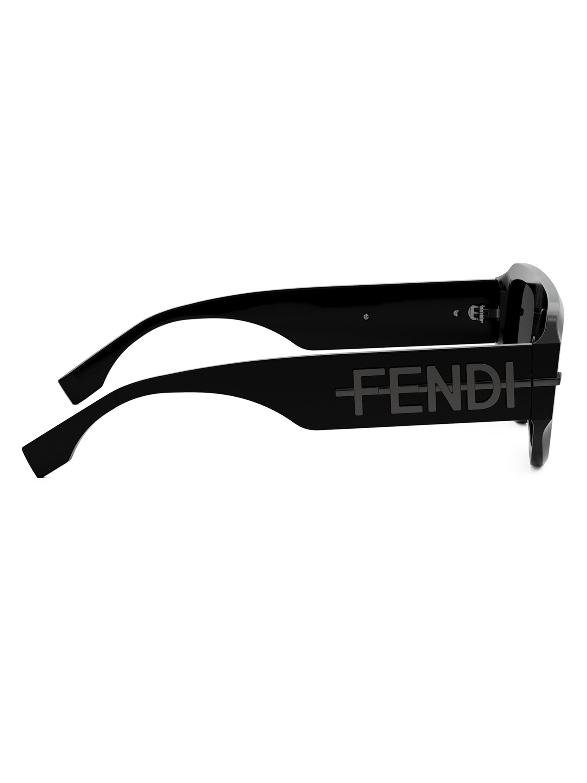 Fendi Fendigraphy 54MM Geometric Sunglasses | Saks Fifth Avenue