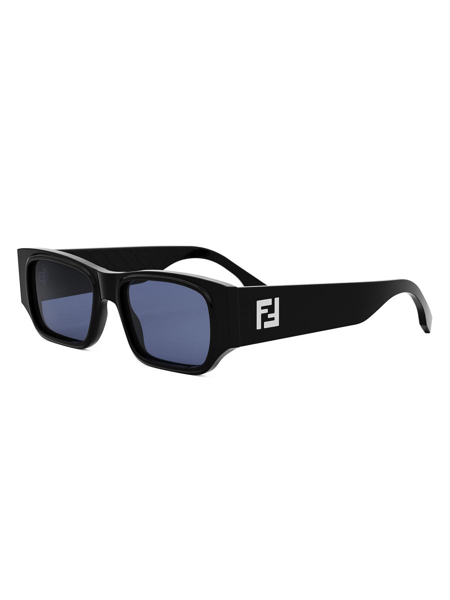 FENDI O'LOCK 40048 Black Gold Oversized Fashion FF Lock Logo