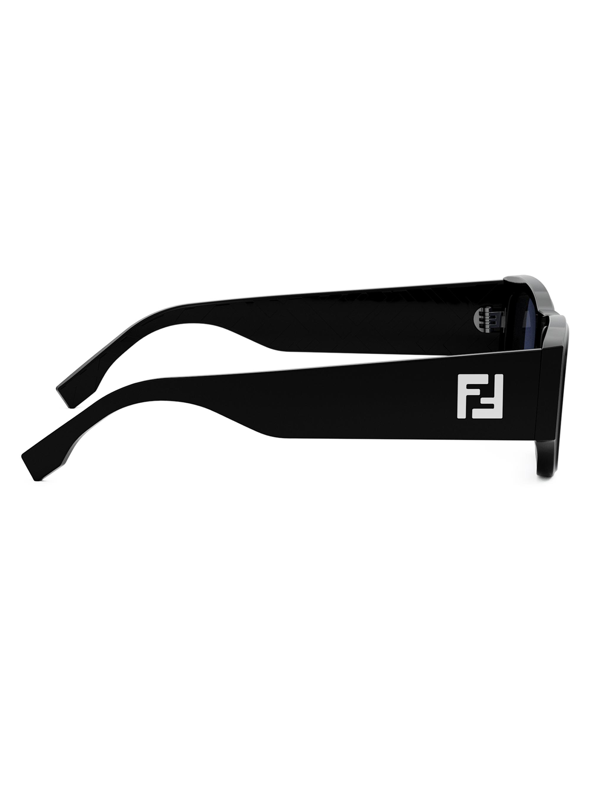 Fendi FF Squared 54MM Rectangular Sunglasses | Saks Fifth Avenue