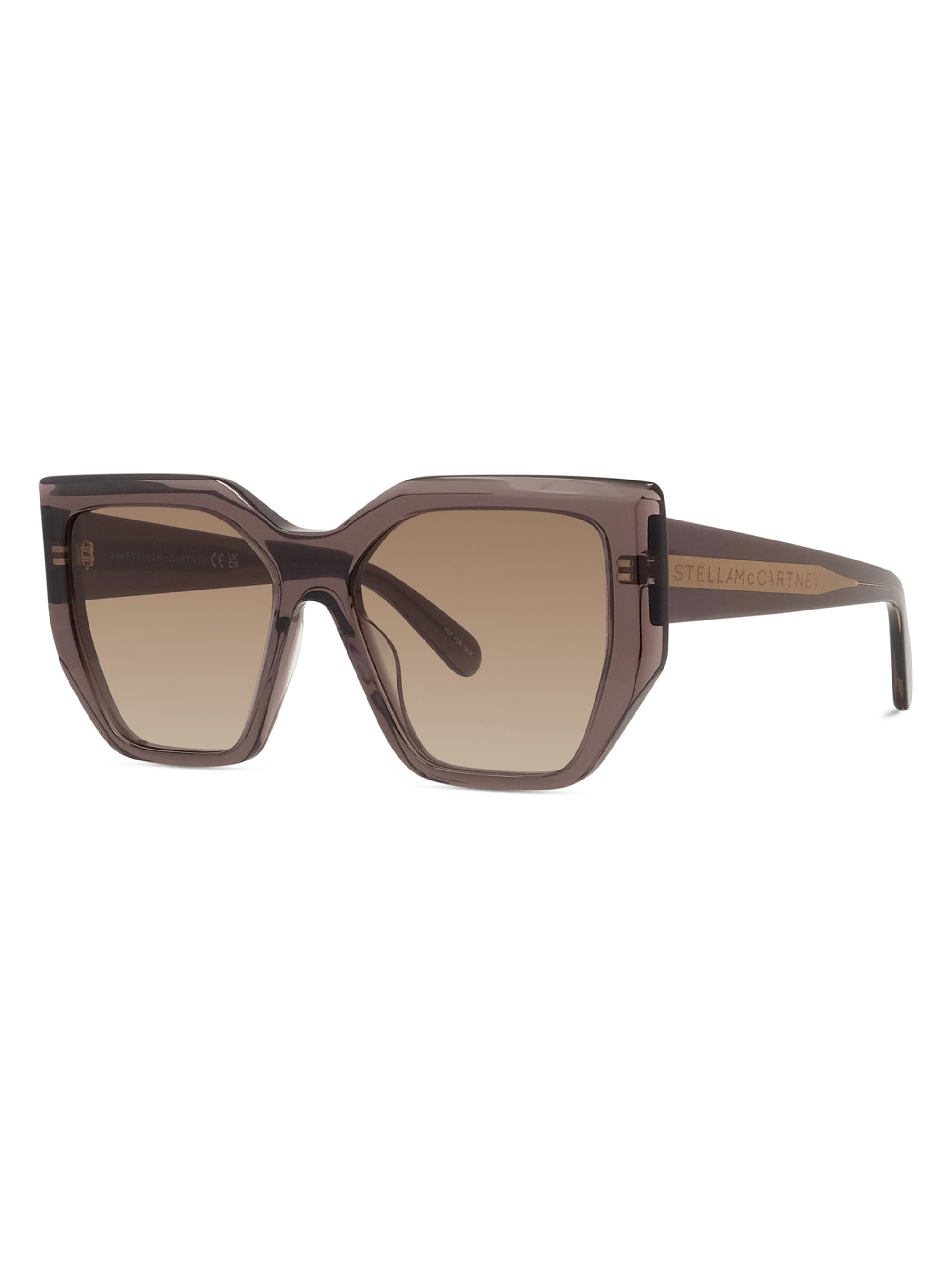 Stella McCartney Women's 2001 54MM Geometric Sunglasses - Brown Transparent Mauve