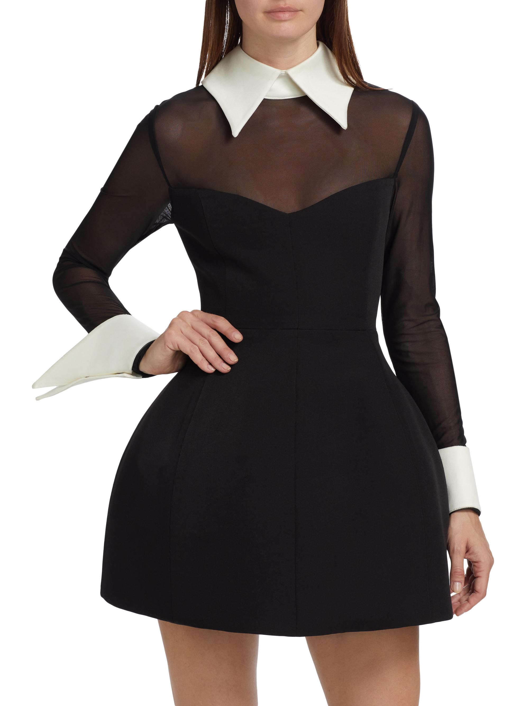 Bronx Banco Women's Wednesday Long-Sleeve Minidress - Black - Size XS
