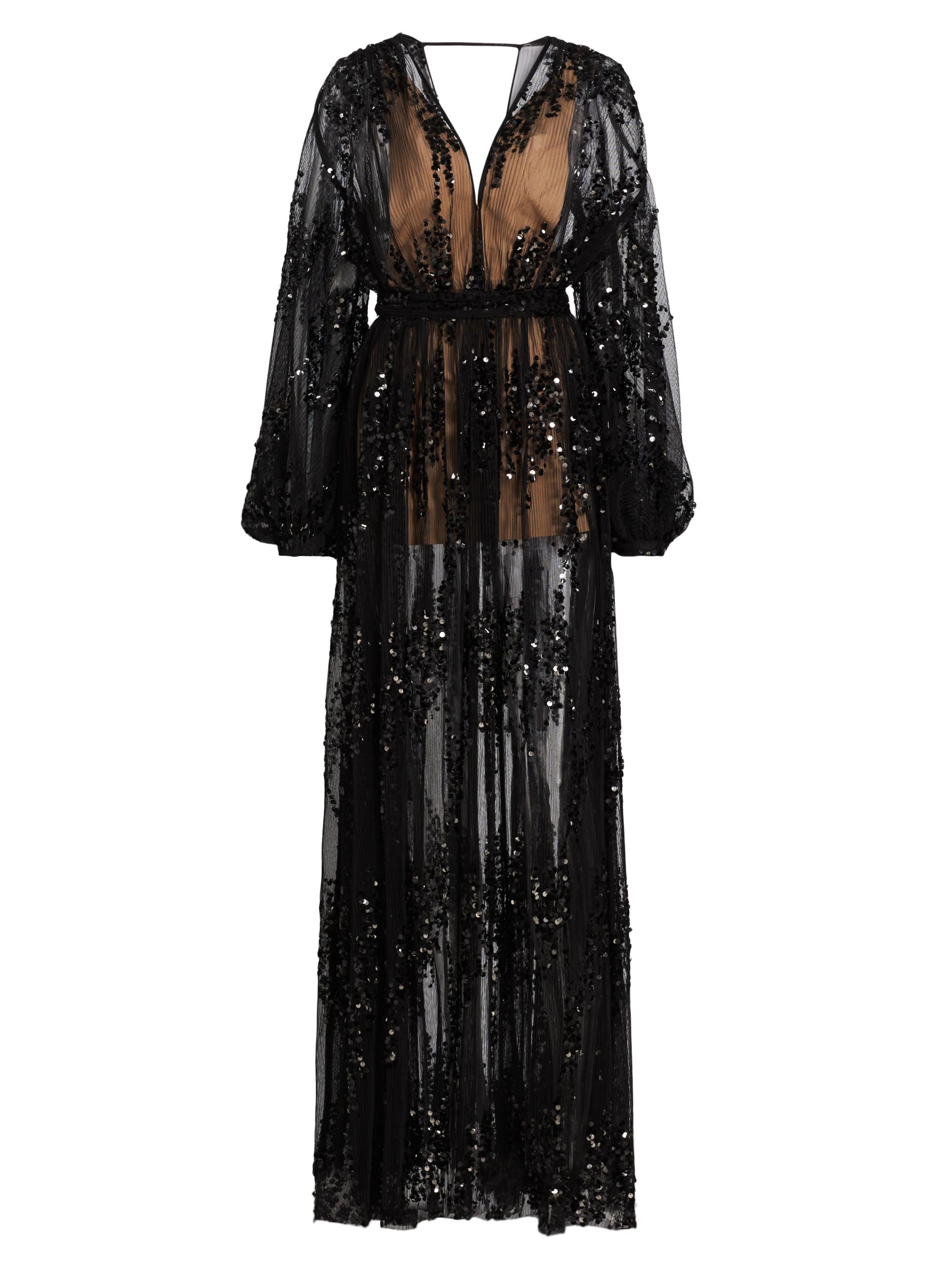 Bronx and Banco Women's Amber Zoe Embellished Tulle Gown - Black