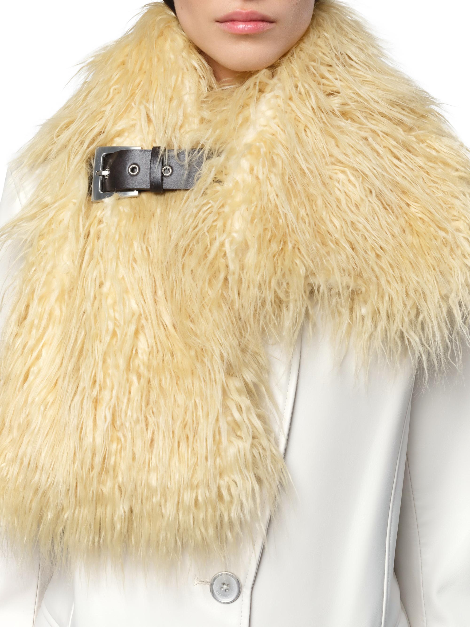 Rowen Faux-Fur Buckle Scarf