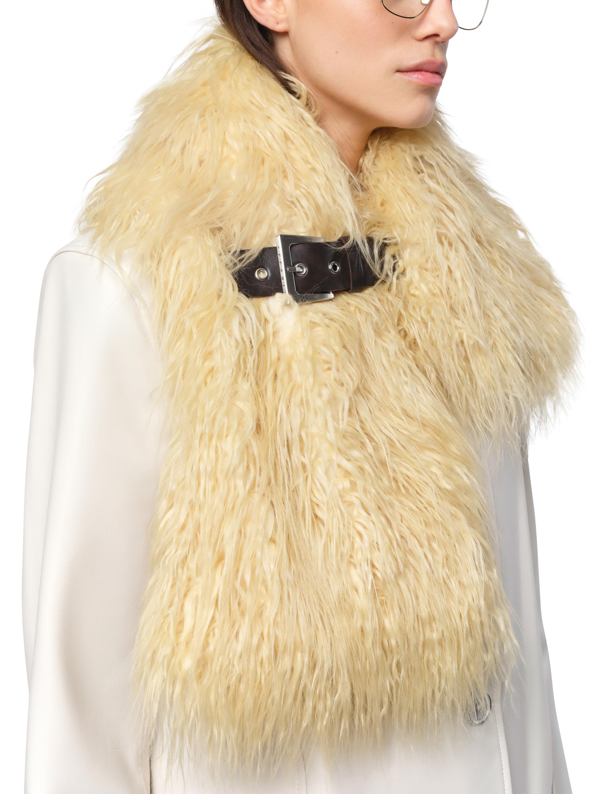 Rowen Faux-Fur Buckle Scarf