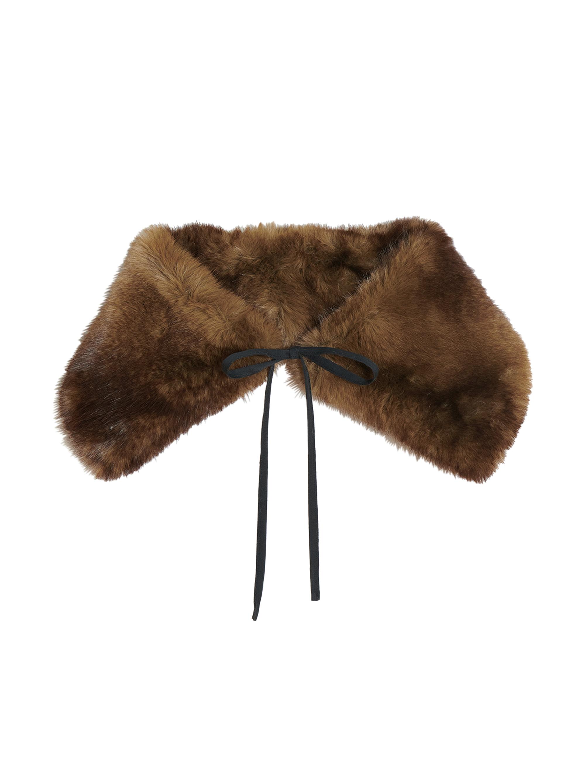Rowen Faux-Fur Buckle Scarf