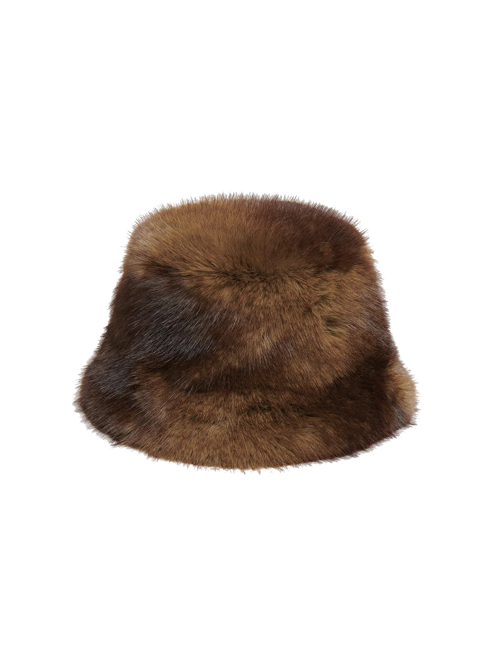 Gilly Faux-Mink Bucket Hat