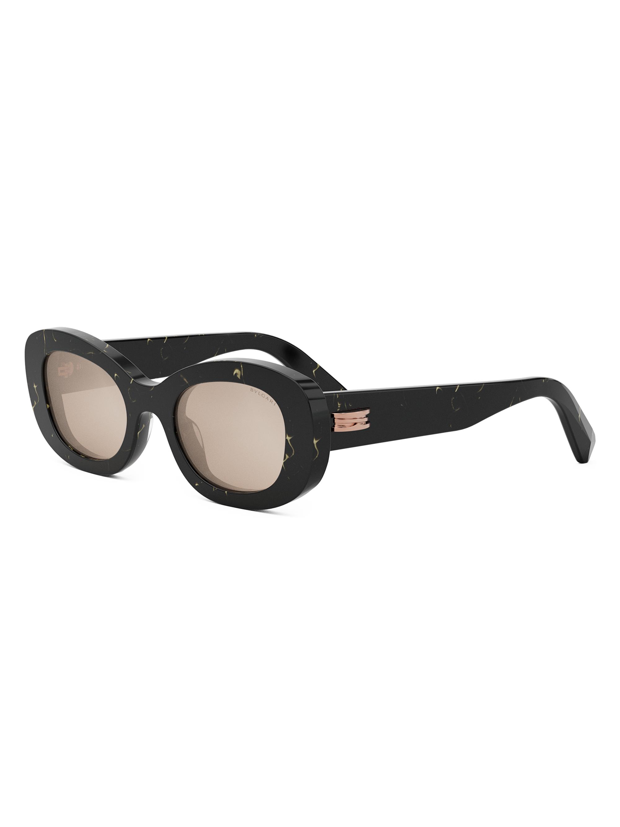 BVLGARI B.Zero1 50MM Oval Sunglasses | Saks Fifth Avenue