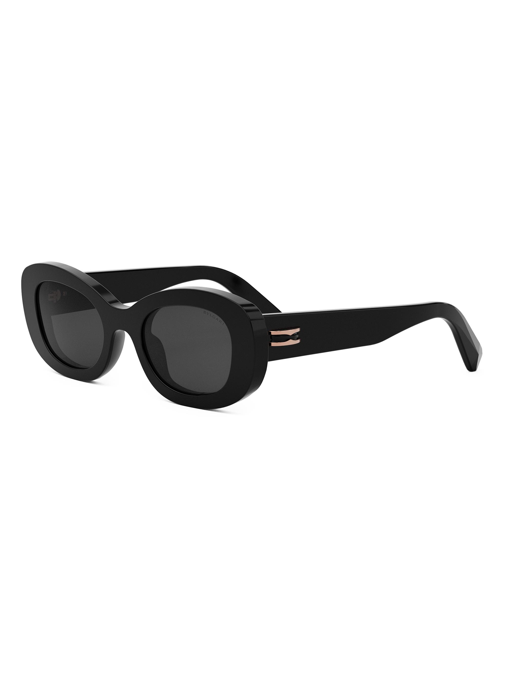 BVLGARI Women's B. Zero1 50MM Oval Sunglasses - Grey Black