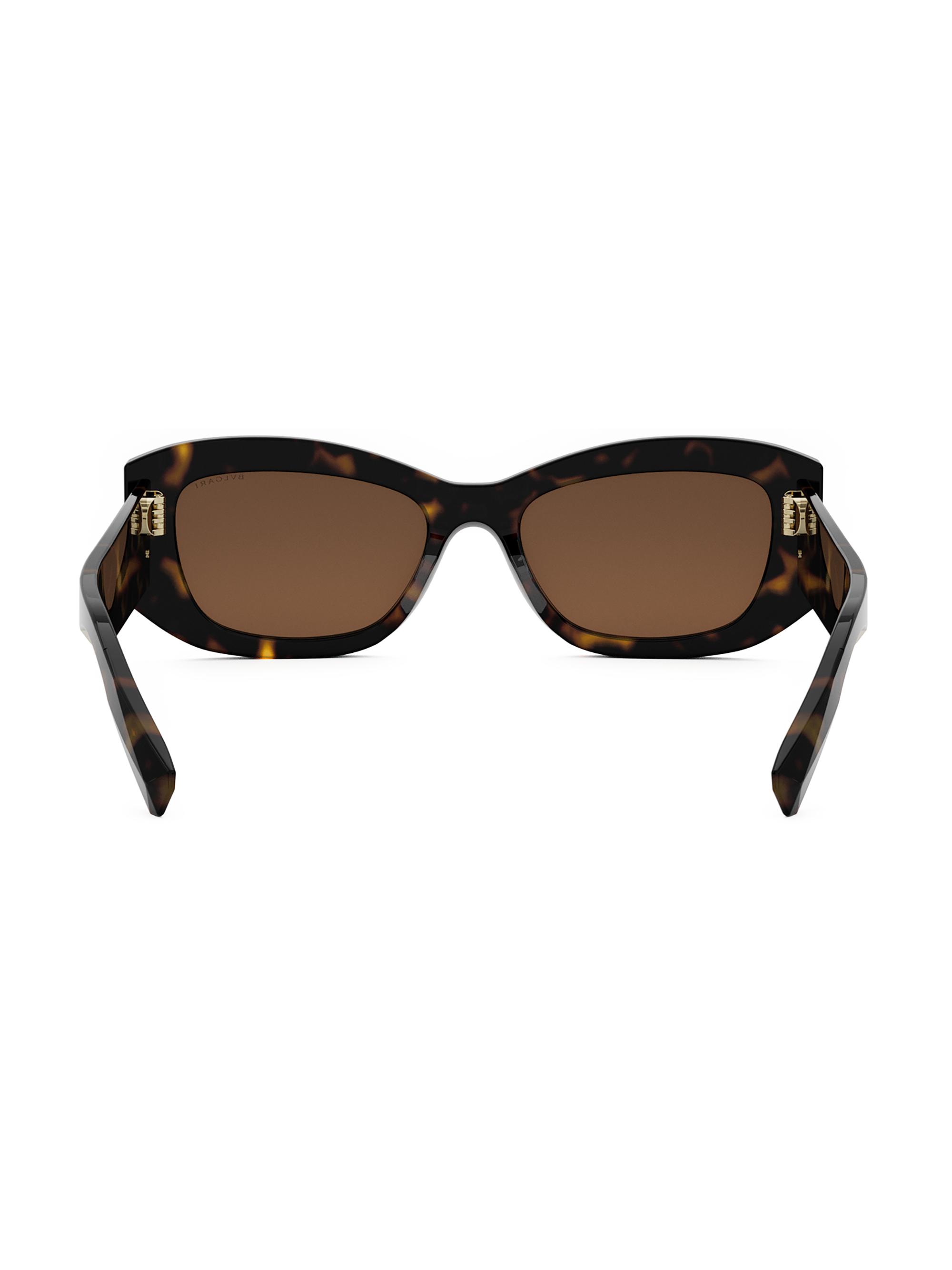 BVLGARI Roma 54MM Geometric Sunglasses | Saks Fifth Avenue