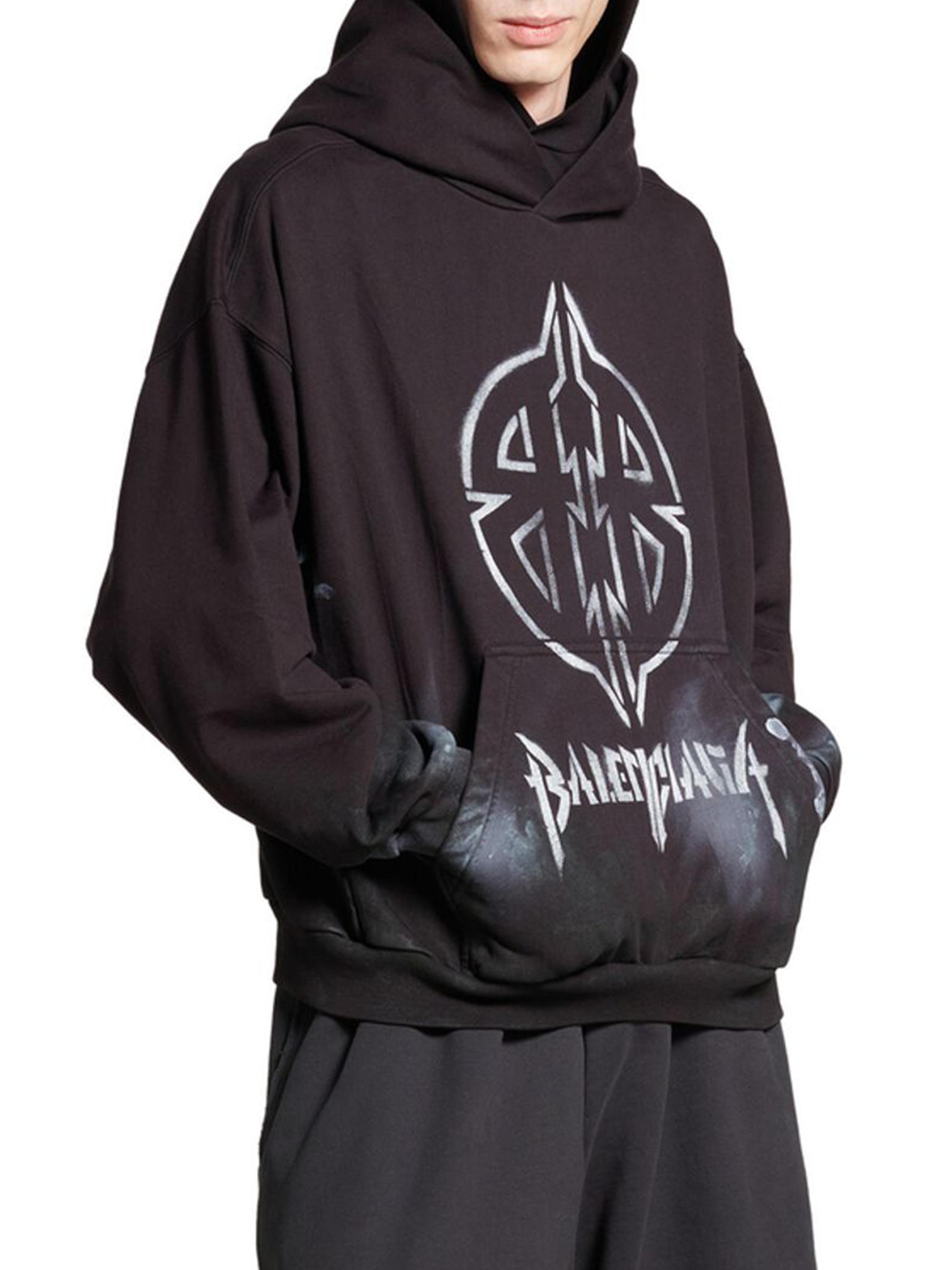 Metal BB Stencil Hoodie Medium Fit