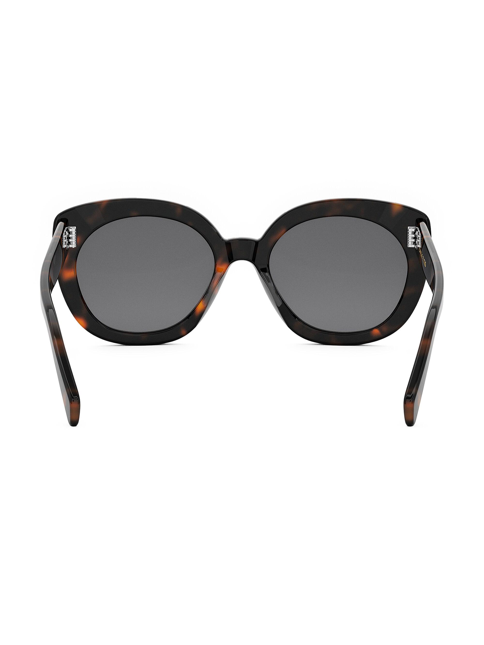 CELINE Three Dots 56MM Butterfly Sunglasses | Saks Fifth Avenue