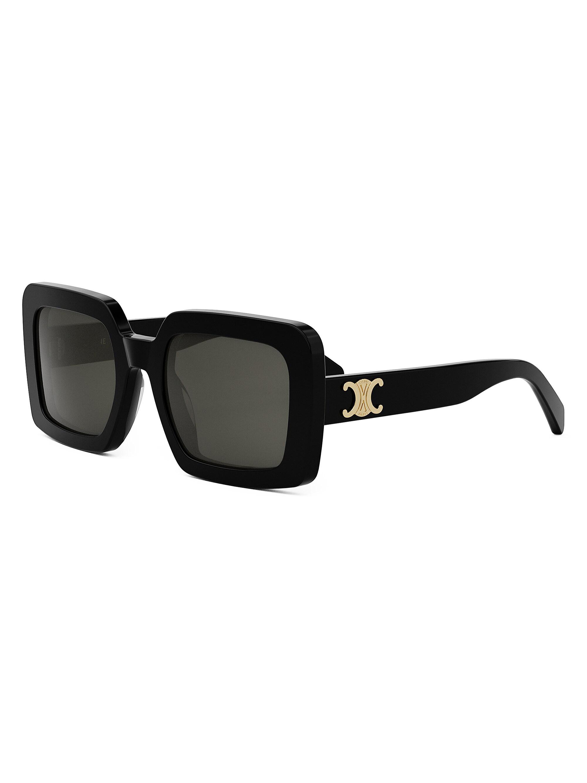 CELINE Triomphe 53MM Square Sunglasses | Saks Fifth Avenue