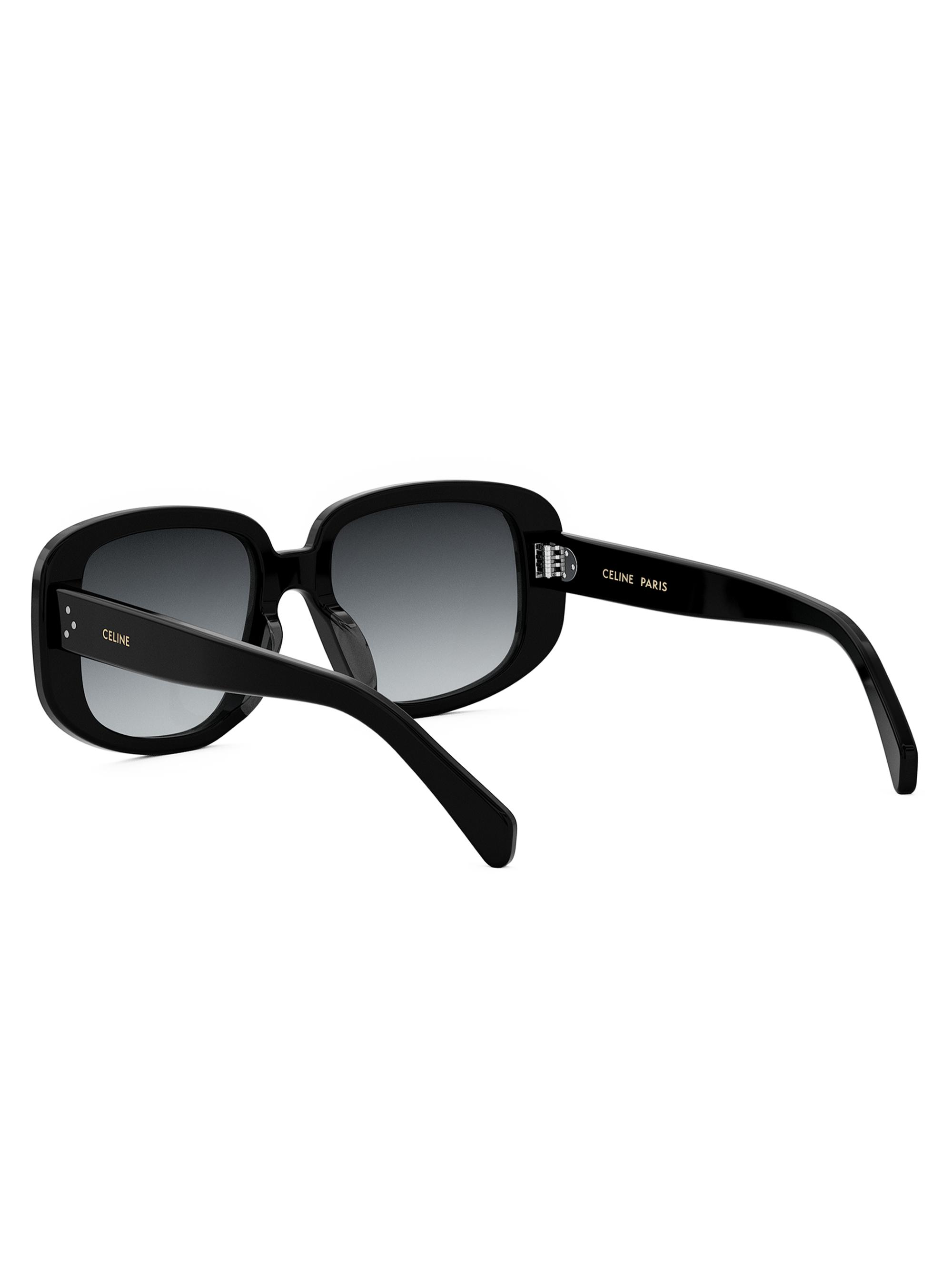 CELINE Three Dots 55MM Geometric Sunglasses | Saks Fifth Avenue