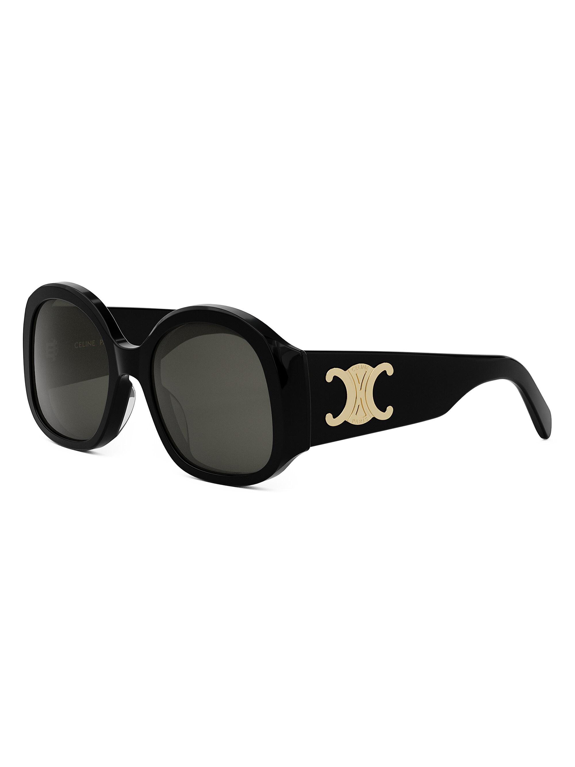 CELINE Triomphe 52MM Oval Sunglasses | Saks Fifth Avenue
