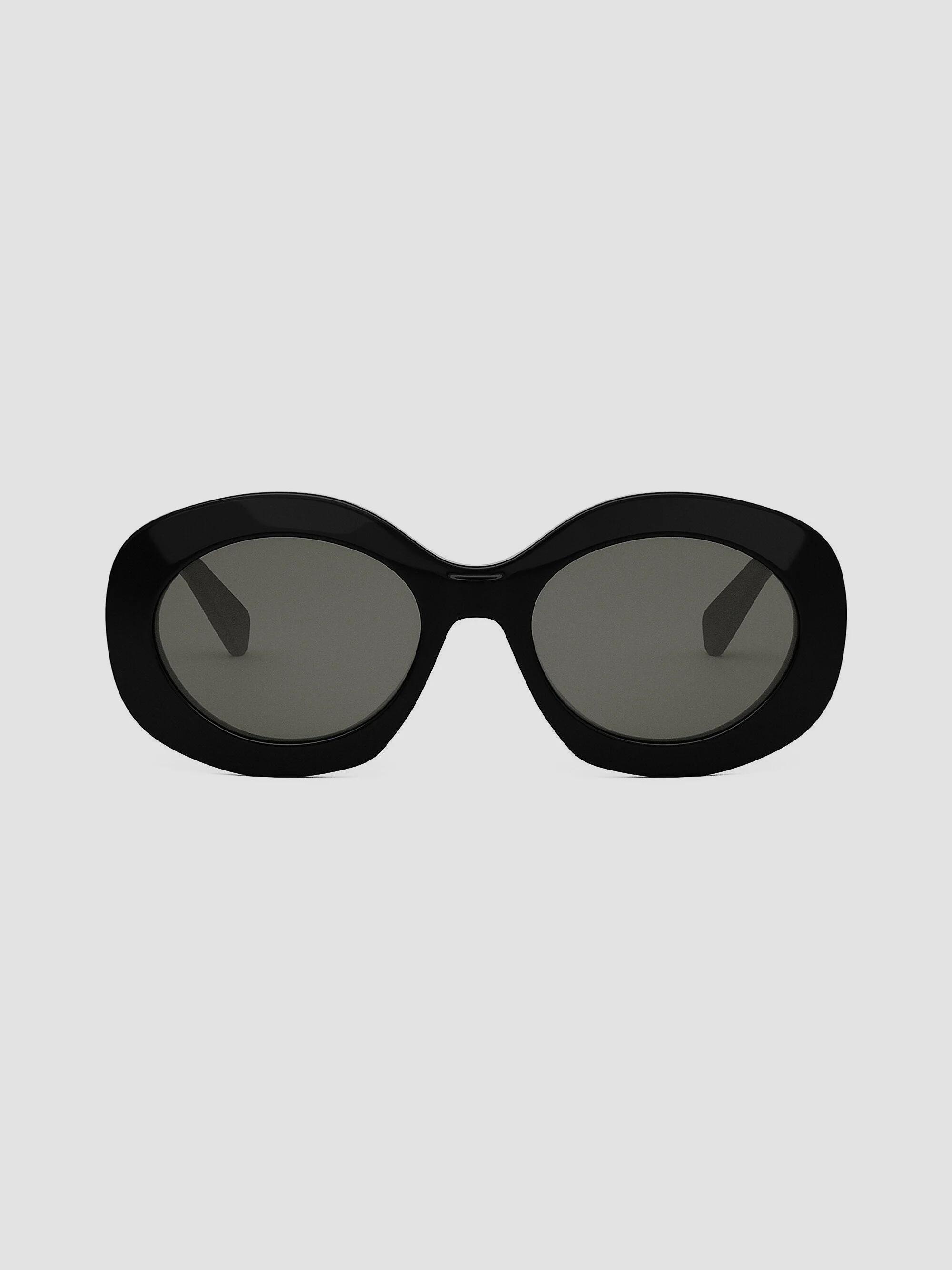 CELINE Triomphe 54mm Round Sunglasses in black Maxi Triomphe round sunglasses in black - Celine Eyewear  main image 3