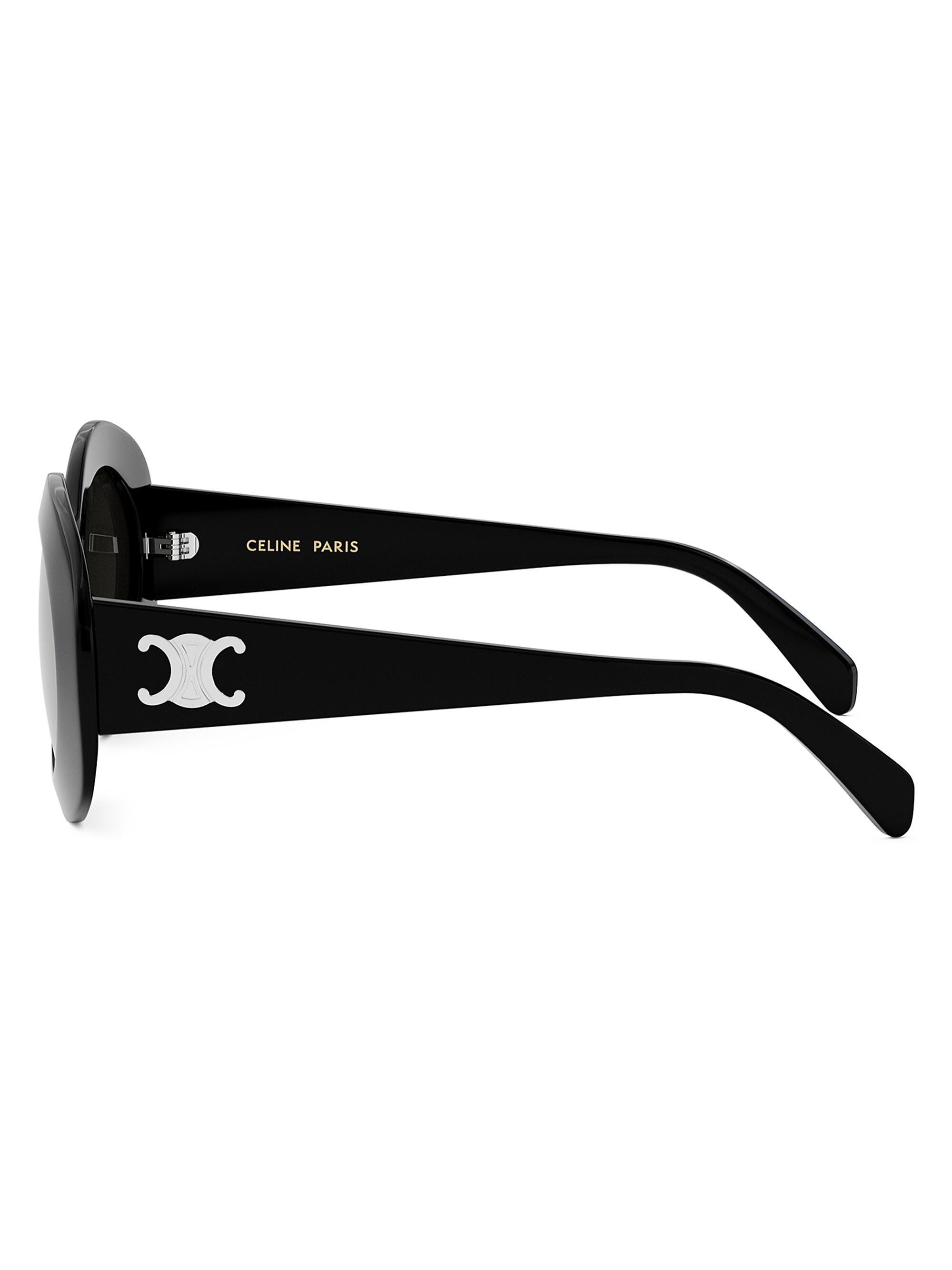CELINE Triomphe 54MM Round Sunglasses | Saks Fifth Avenue