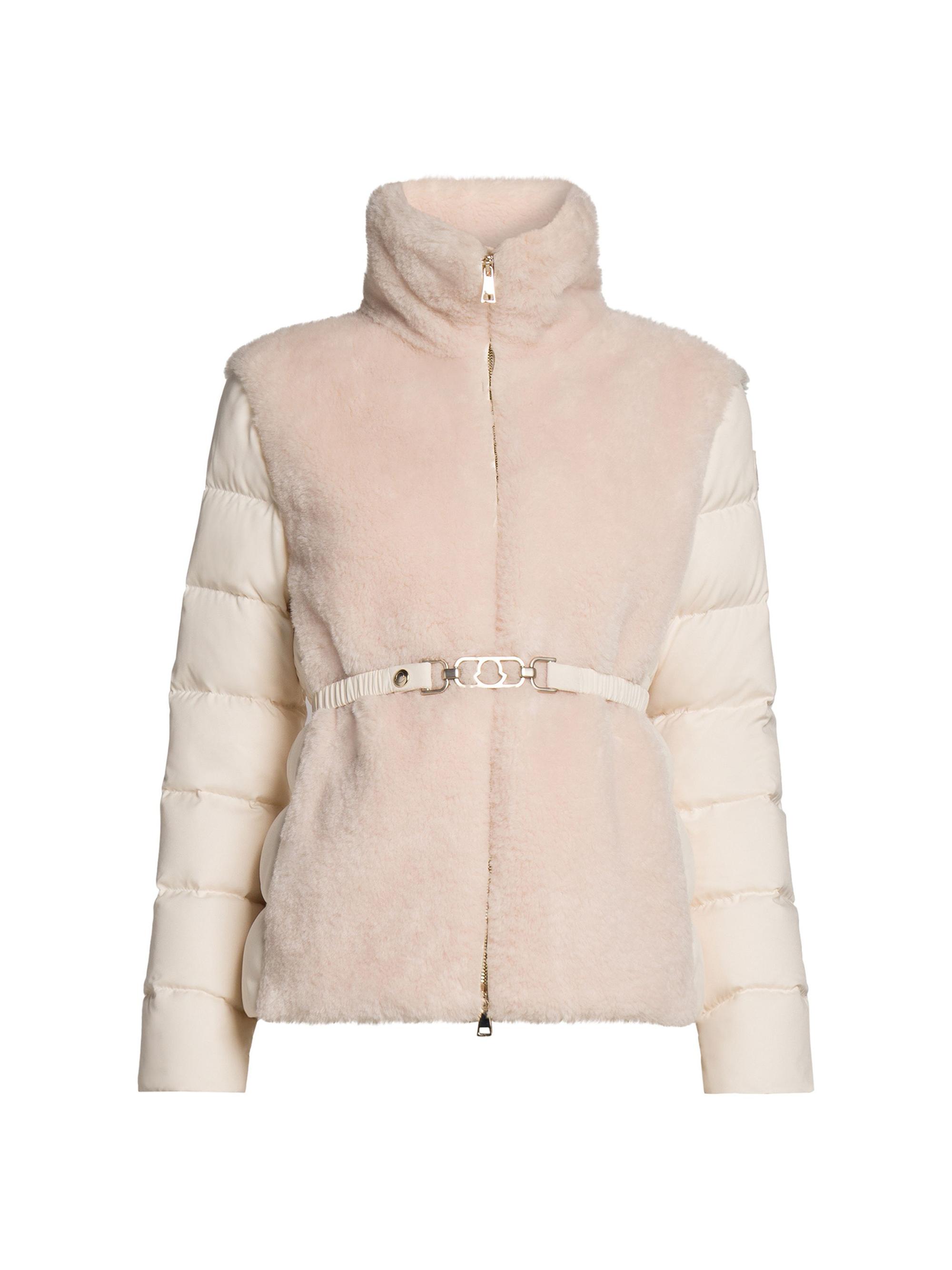 Moncler Women's Oiron Faux Fur Down Padded Jacket - Pink