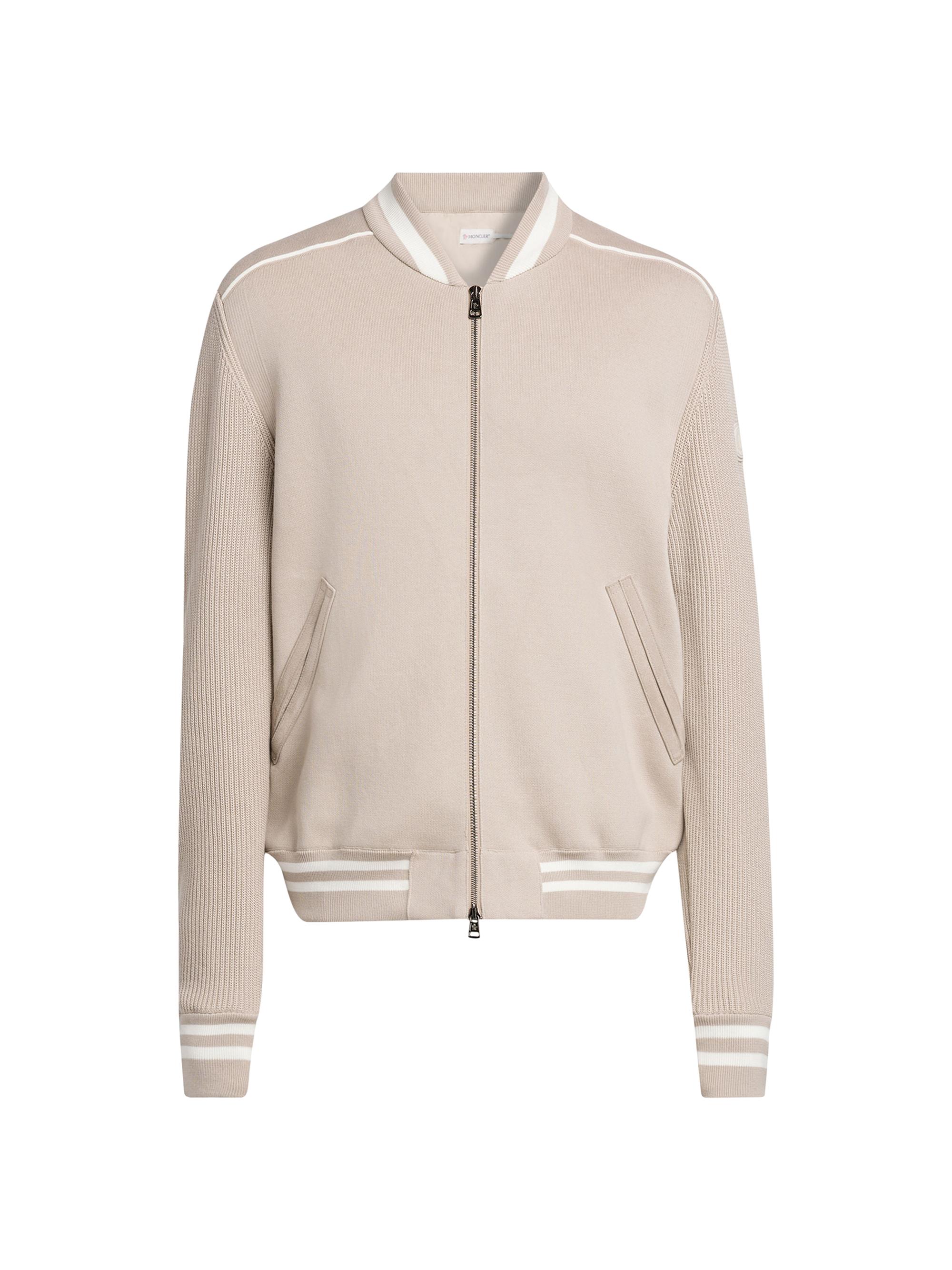 Moncler Men's Zip-Up Bomber Cardigan - Beige