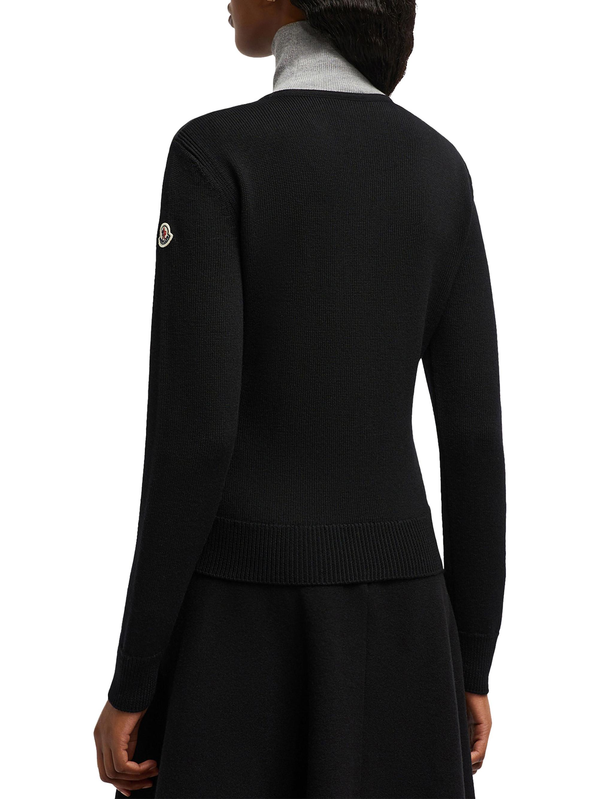 Moncler Snap Front Down Knit Cardigan | Saks Fifth Avenue