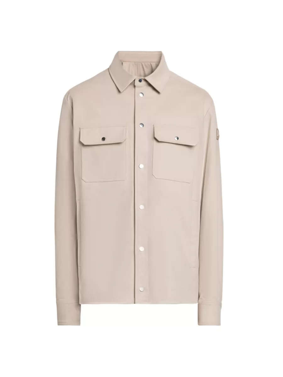 Shop Moncler Button Up Shirt with Front Pockets Saks Fifth Avenue
