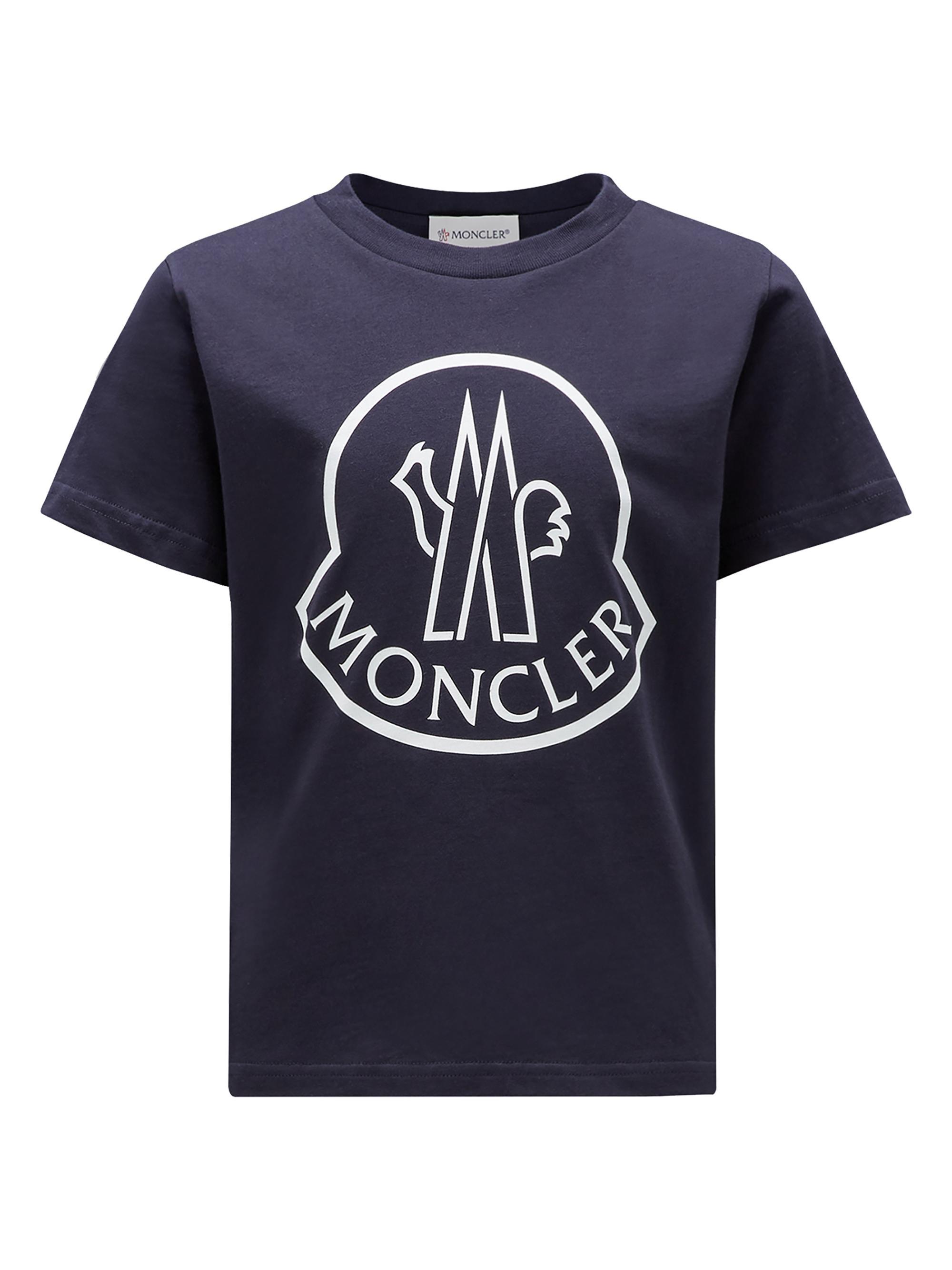 Moncler Little Boy's & Boy's Short Sleeve Logo T-Shirt - Navy Blue