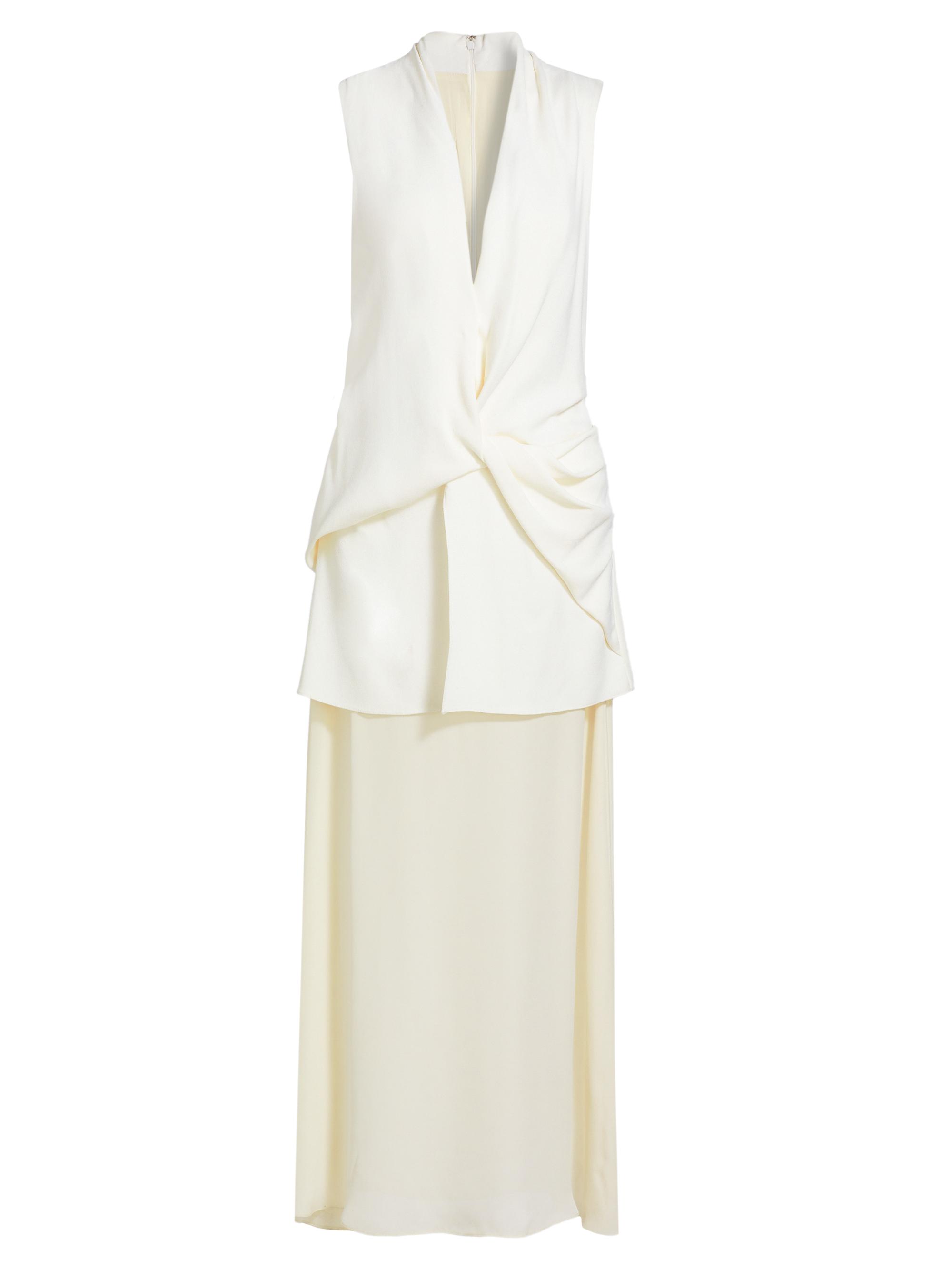 Brandon Maxwell Women's The Sutton Layered Maxi Dress - White