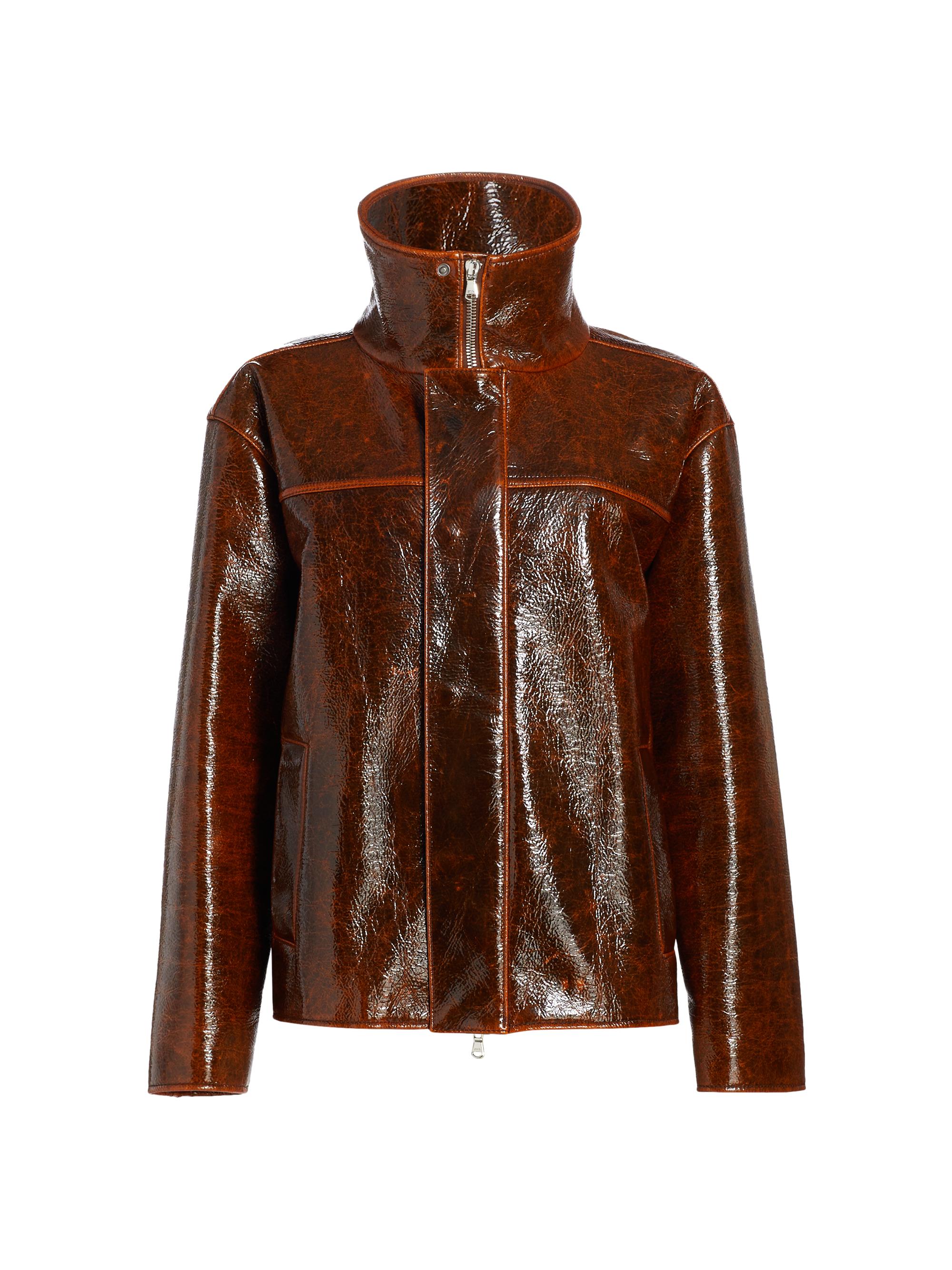 Brandon Maxwell Women's Everett Trucker Jacket - Mahogany Glaze