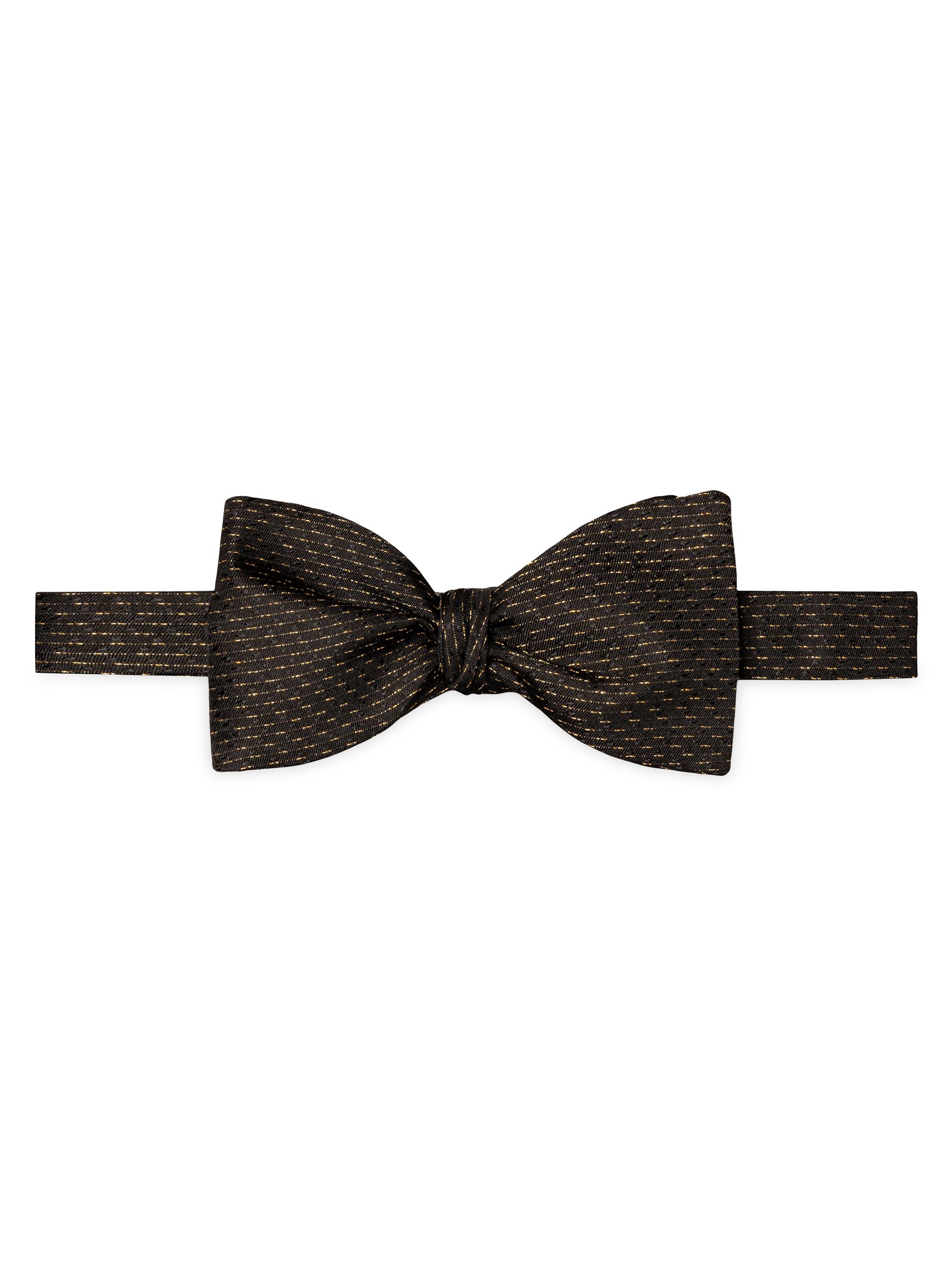 Eton Men's Semi-Solid Silk Bow Tie - Black