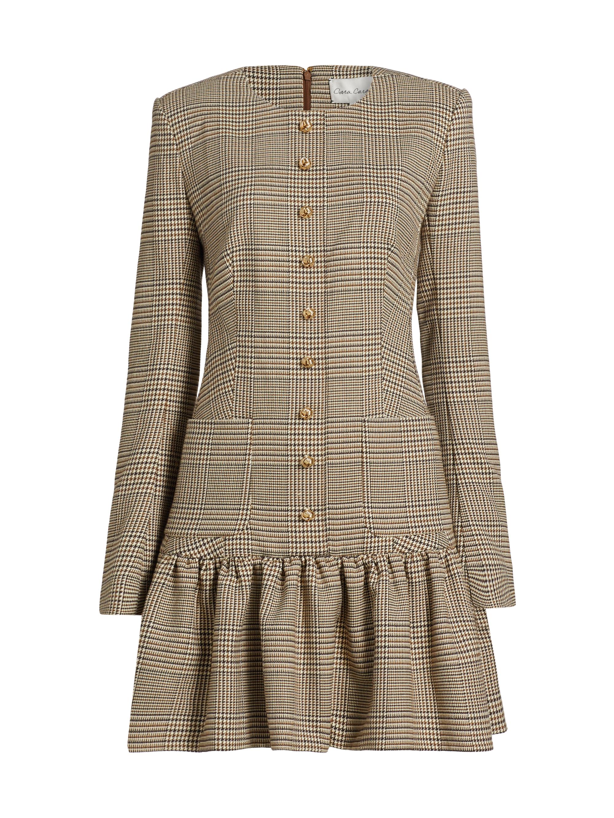 Cara Cara Women's Adams Glen Plaid Blazer Minidress - Glen Houd Plaid