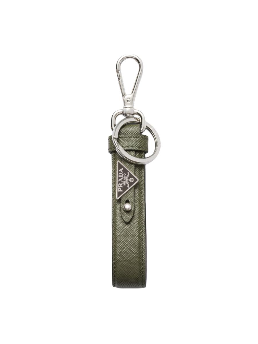 【関税&送料込】Prada Carabiner Keychain In Leather And  Prada - Carabiner Keychain | HBX - Globally Curated Fashion