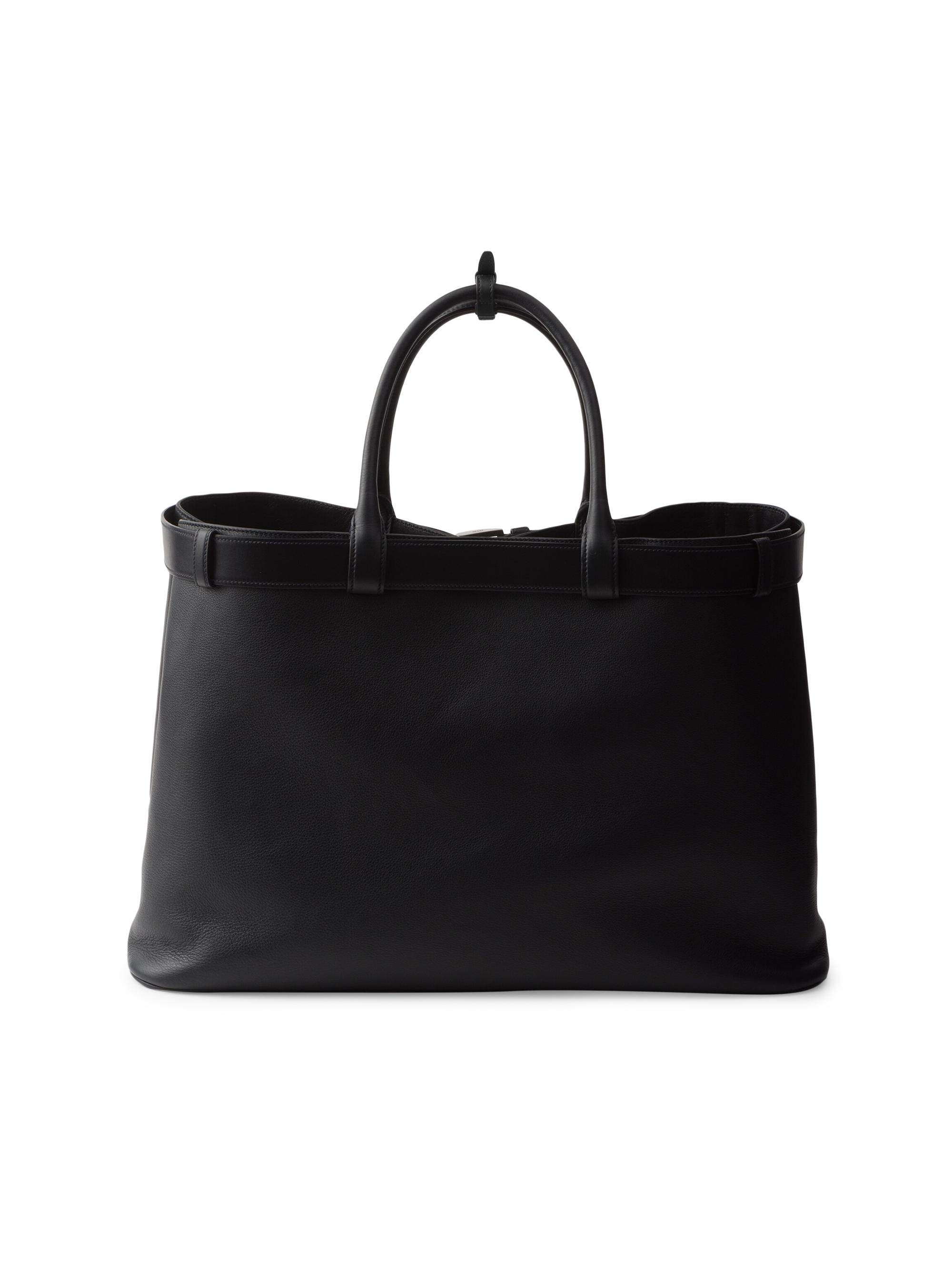 プラダ　シルクバック Prada Buckle Leather Bag with Belt | Saks Fifth Avenue