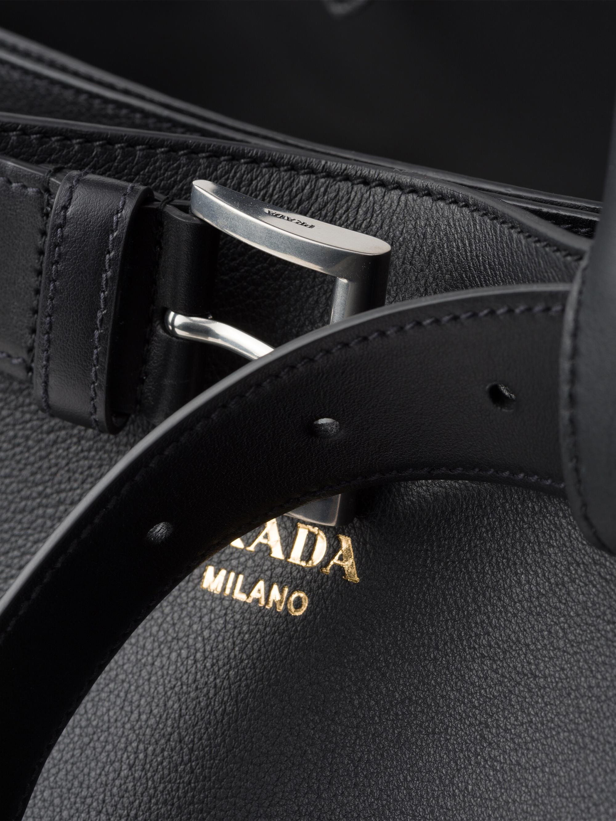 Prada Buckle Leather Bag with Belt | Saks Fifth Avenue