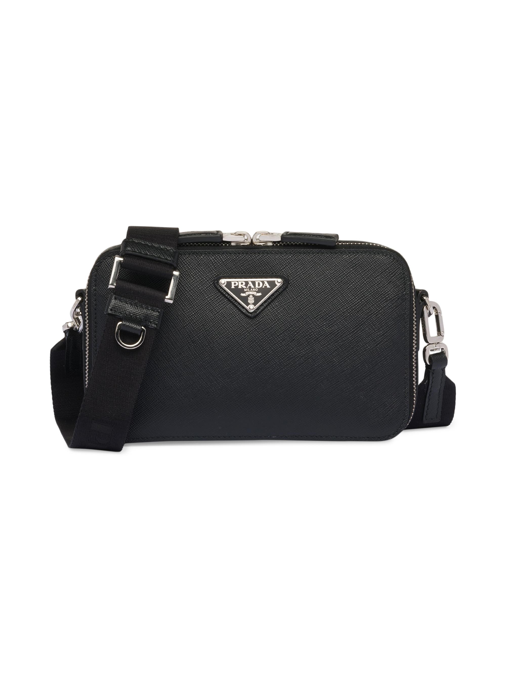[PRADA]★Re-Nylon and Saffiano Leather Shoulder Bag Black★ Prada Re-Nylon And Saffiano Leather Shoulder Bag | Saks