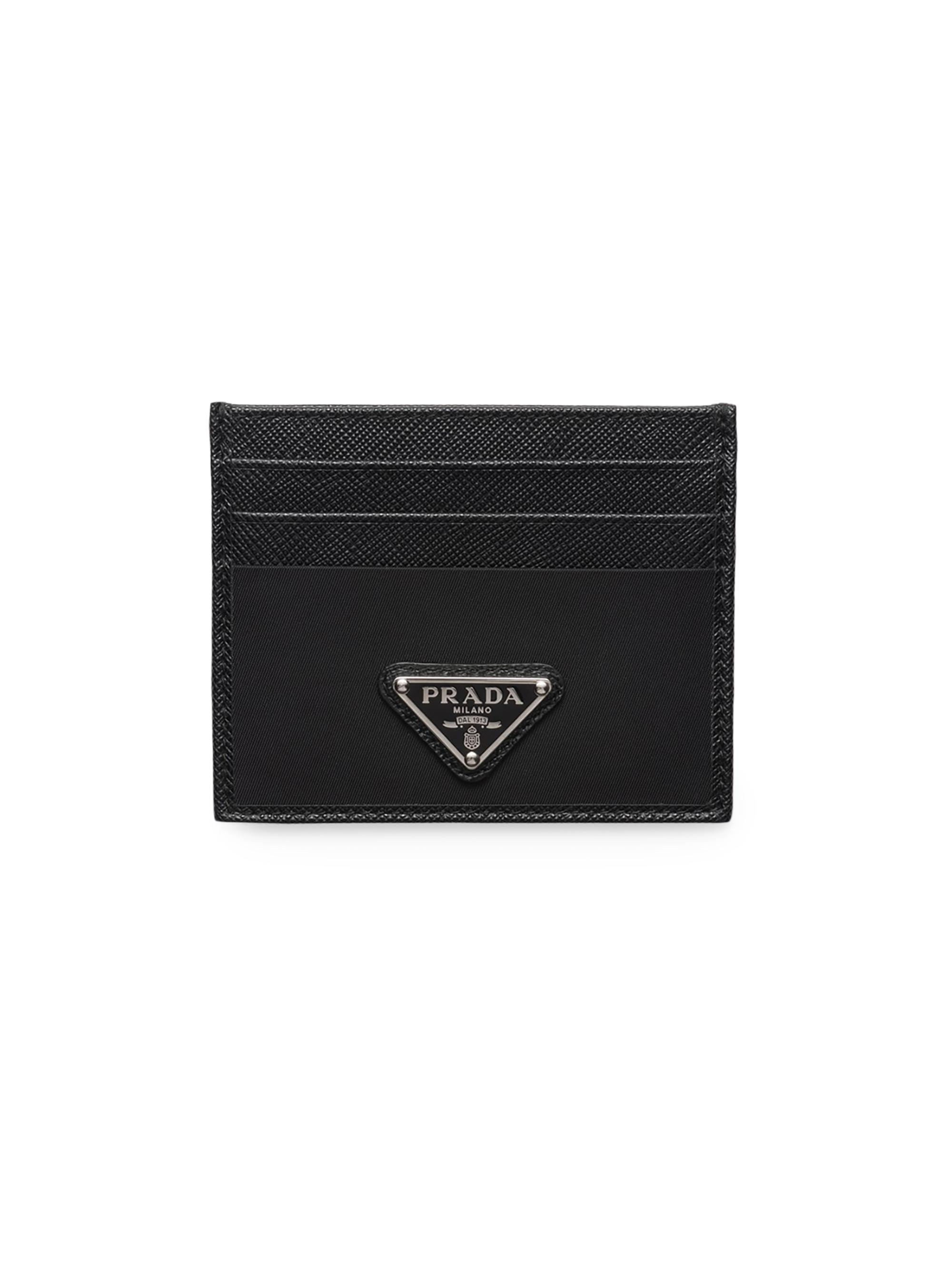 Prada Re-Nylon And Saffiano Leather Card Holder | Saks Fifth Avenue