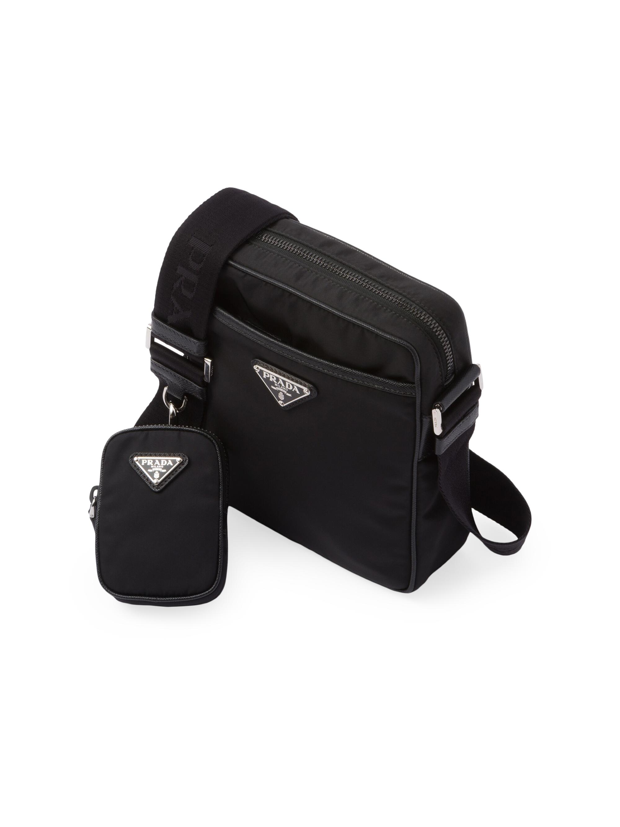 バッグ PRADA Nylon Leather Shoulder Bag Black 0400025456419_BLACK?wid=600&