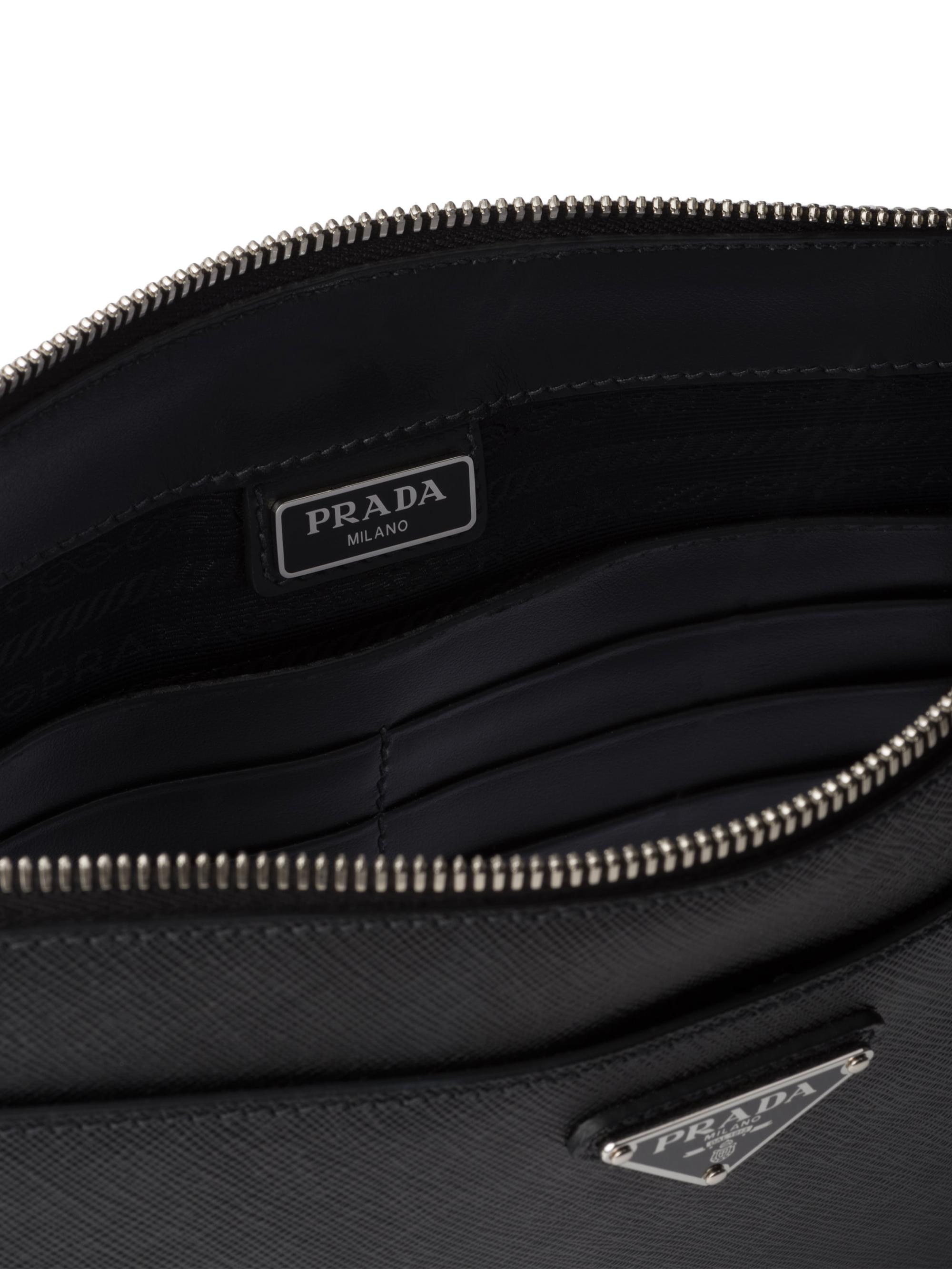 Prada Saffiano Leather Pouch | Saks Fifth Avenue