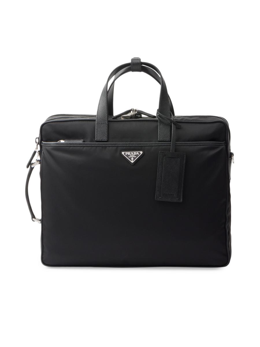 バッグ 736 Prada logo nylon briefcase black 0400021578036?wid=900