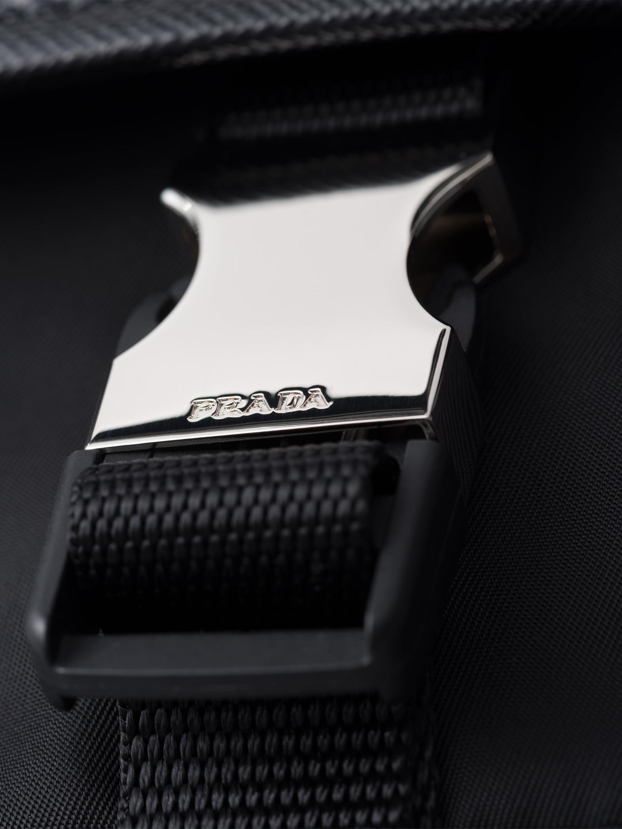 90年代 PRADA ブラックナイロンベスト レザーパッチ,レザーベルト付 M 90年代 PRADA ブラックナイロンベスト レザーパッチ,レザー