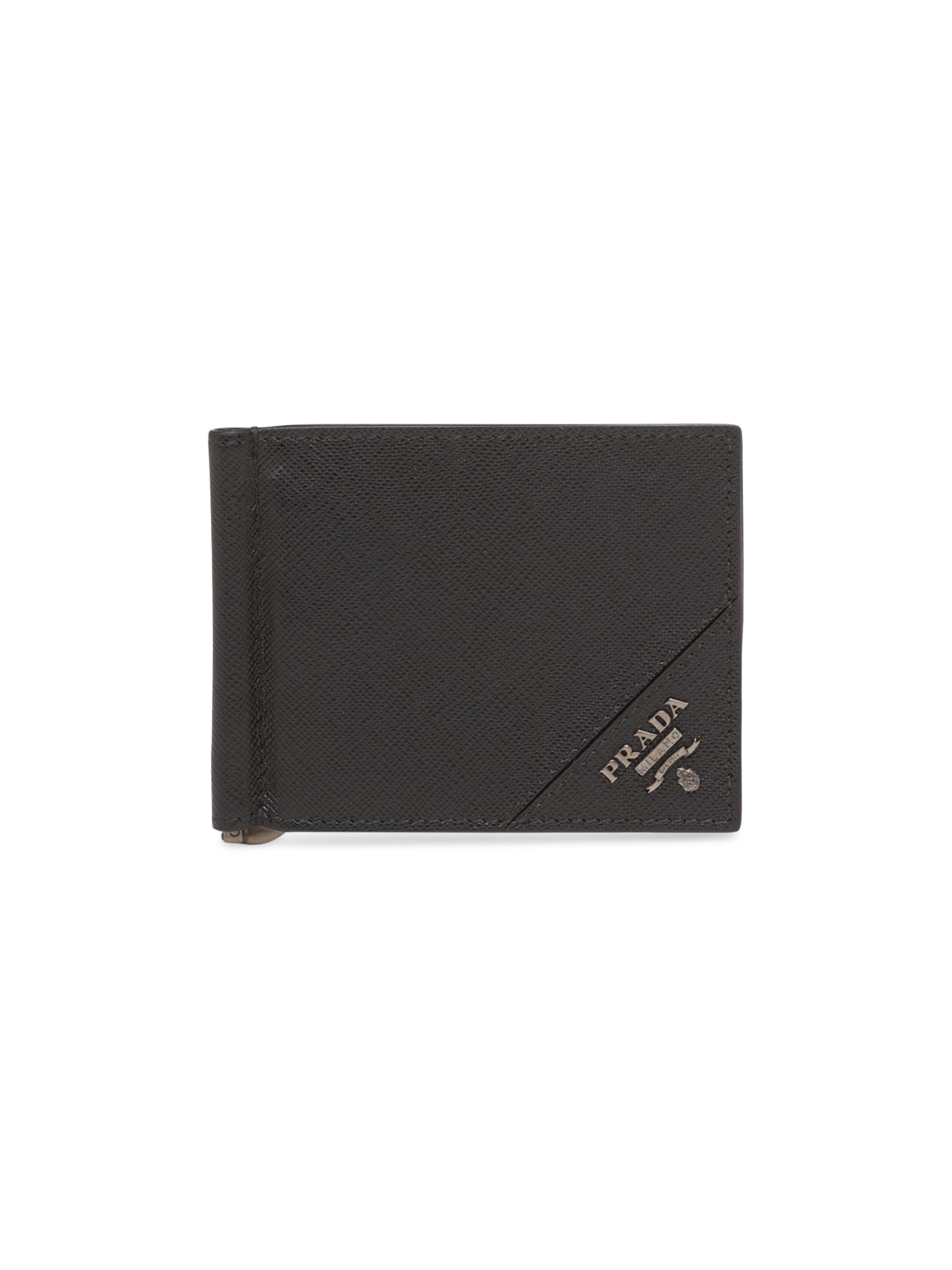 Prada Men's Saffiano Leather Wallet - Black