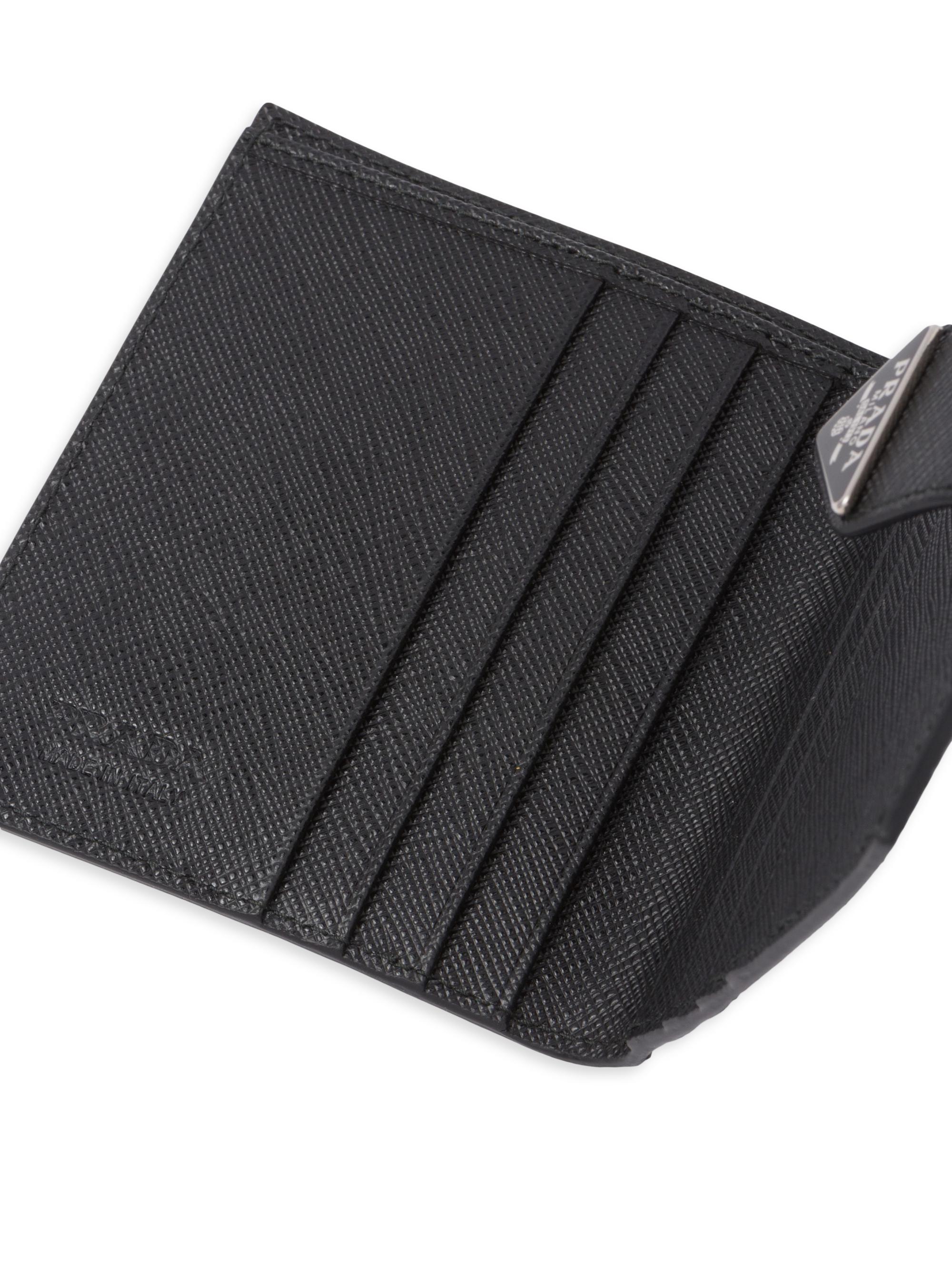 小物 PRADA RFID Saffiano leather wallet black 小物 PRADA RFID Saffiano leather wallet black Black Small Saffiano