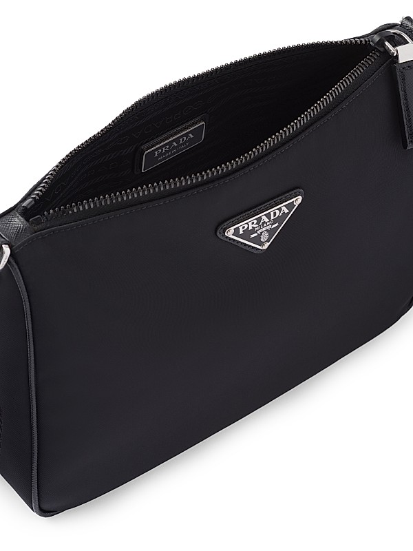 Shop Prada Re-Nylon and Saffiano Leather Shoulder Bag | Saks Shop Prada Re-Nylon and Saffiano Leather Shoulder Bag | Saks