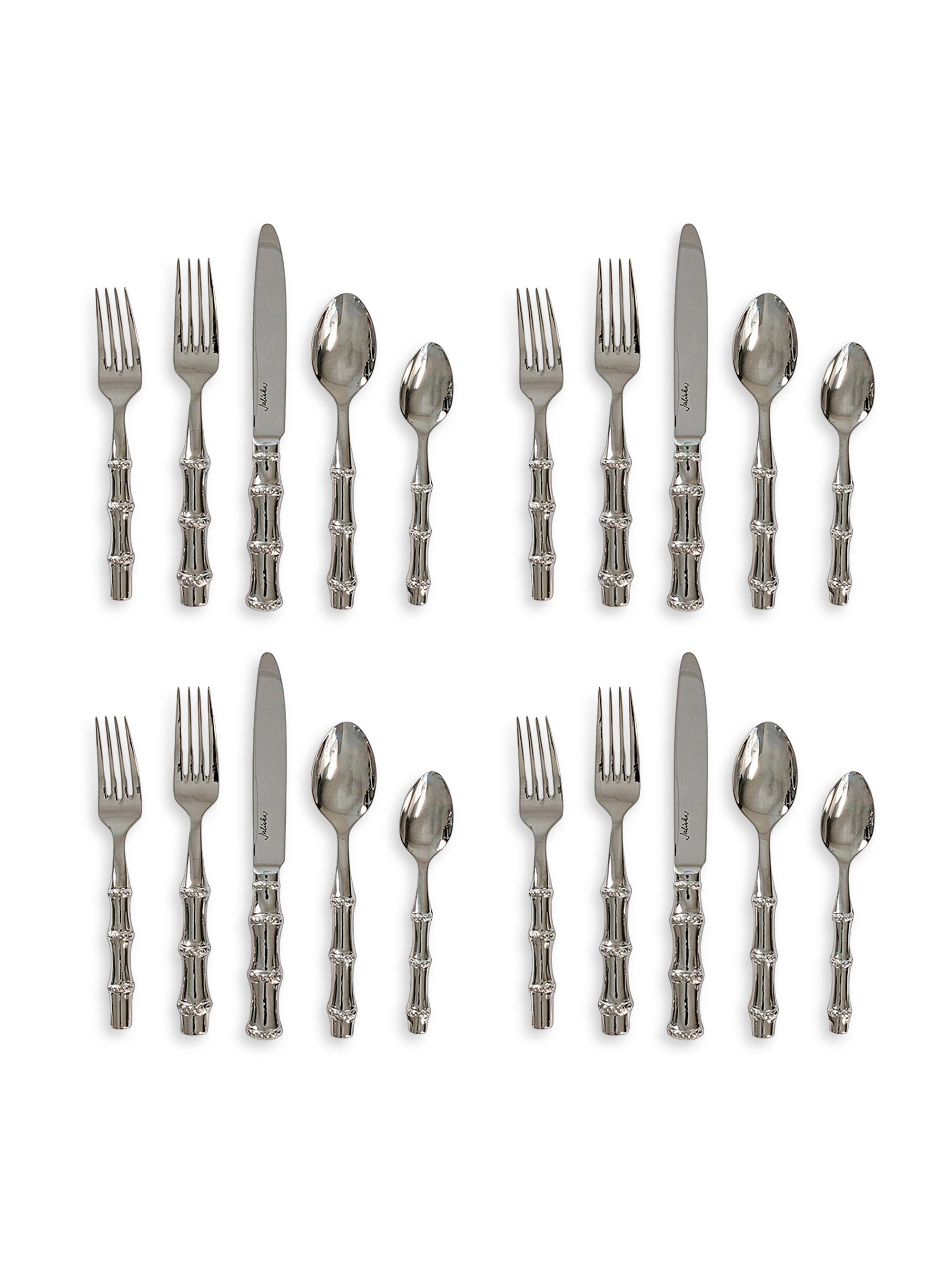 Juliska Bamboo 20-Piece Place Setting - Polished