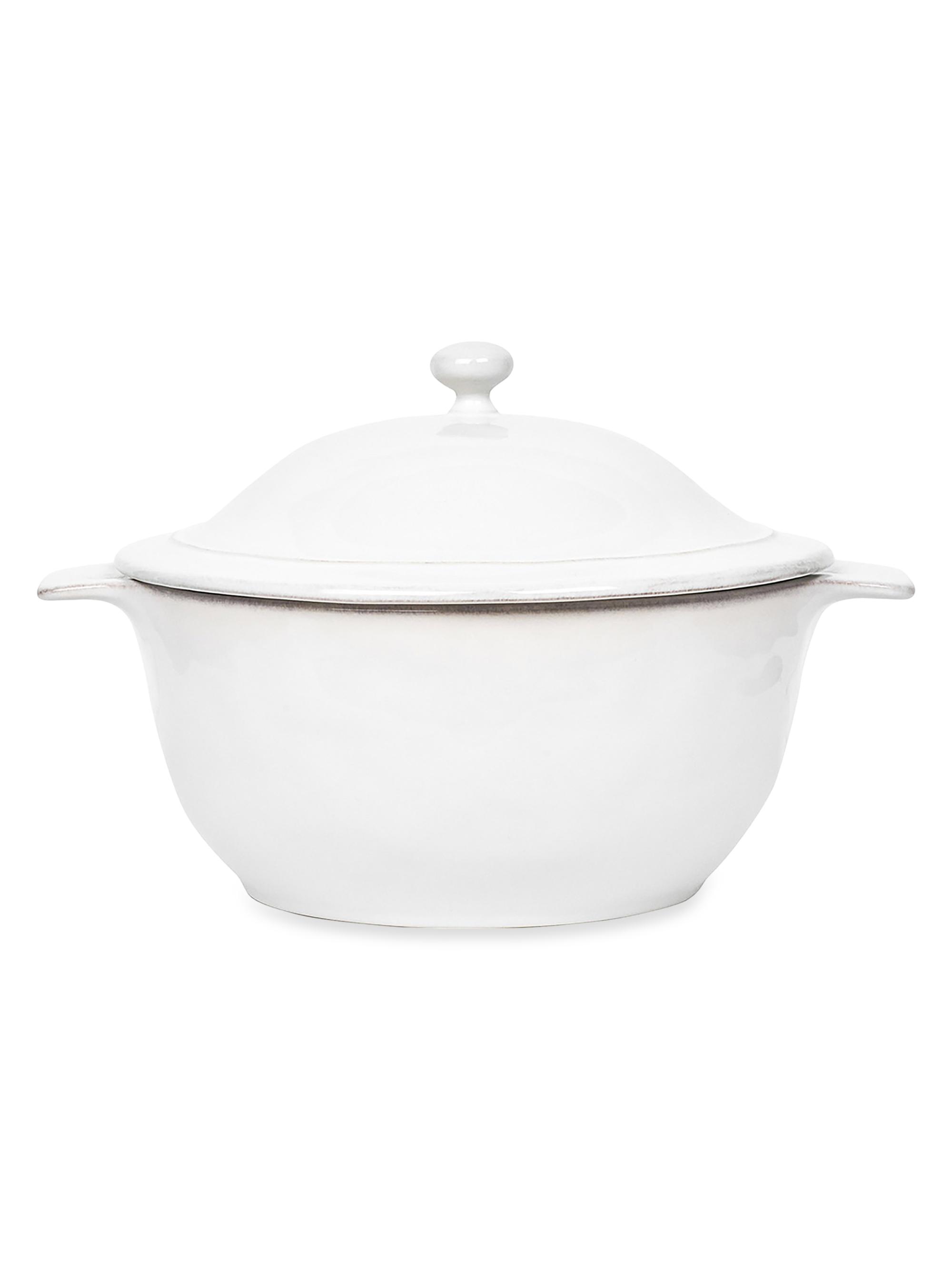 Juliska Puro 12''Casserole with Lid - White Wash