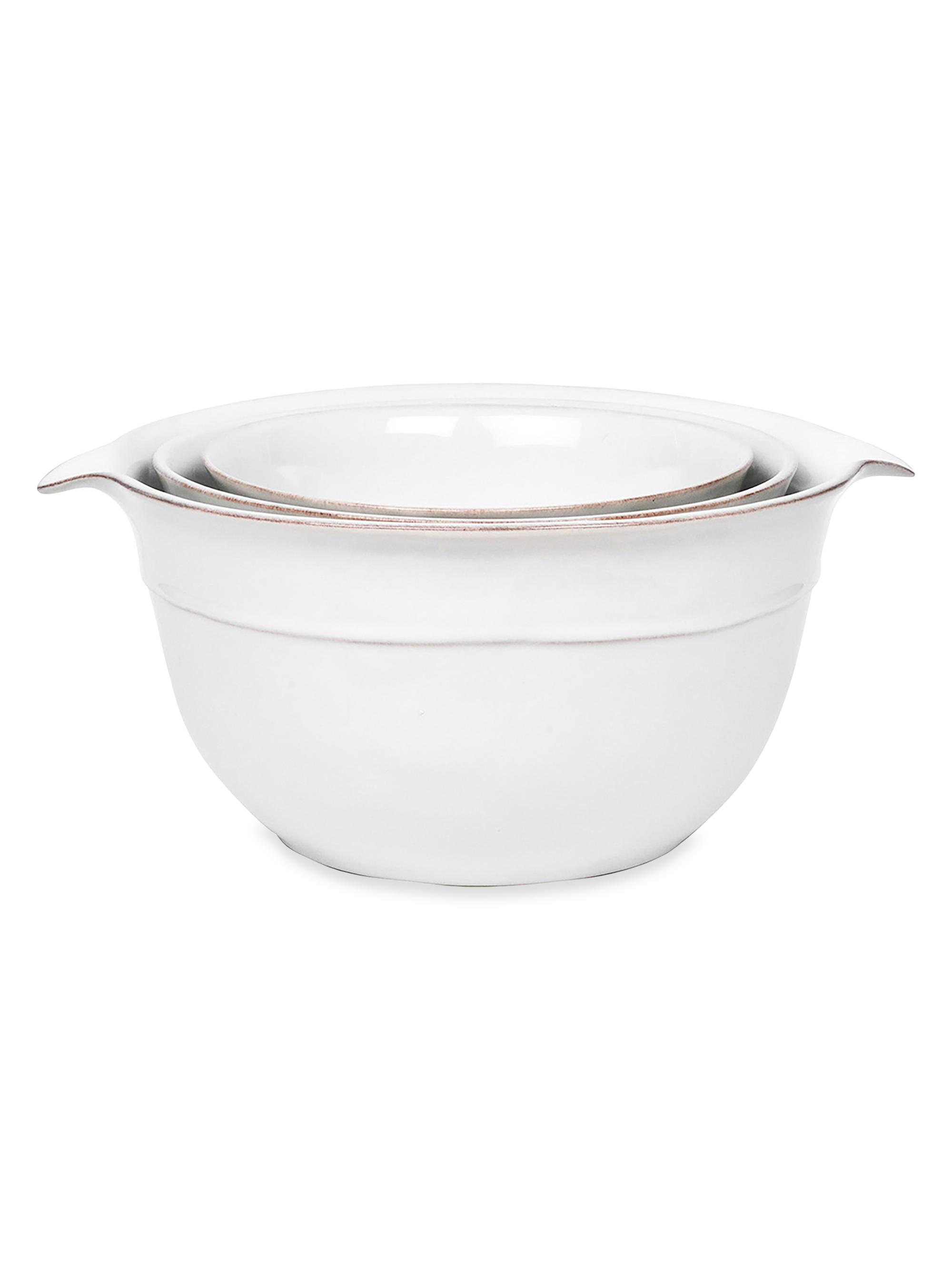Juliska Puro Nesting Serving Bowl 3-Piece Set - White Wash