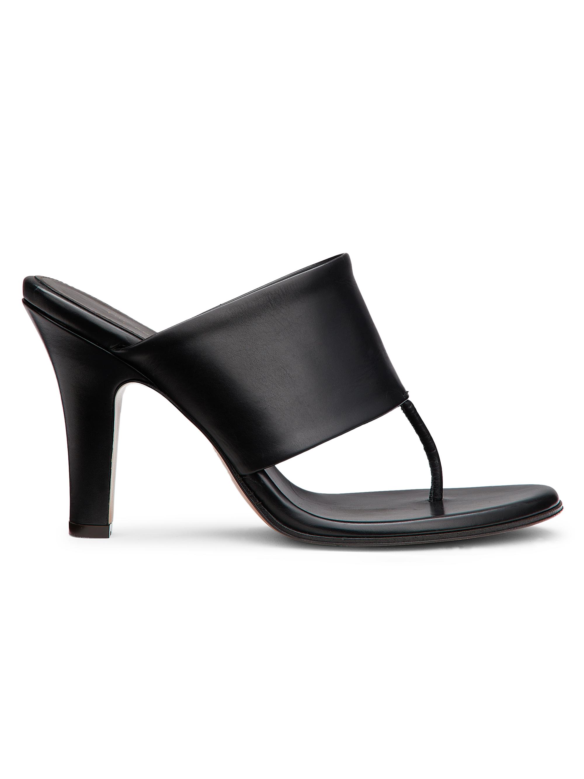 The Row Women's Signum 90MM Leather Sandals - Black